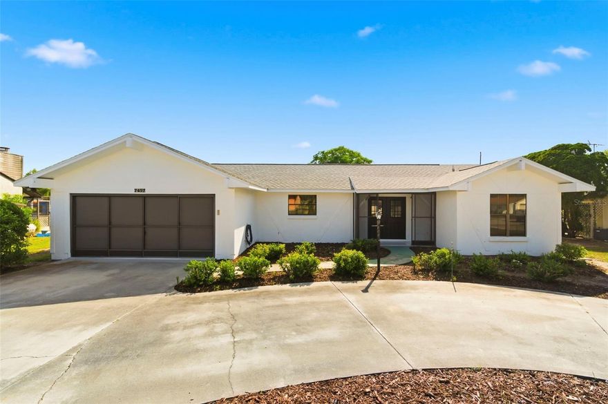 Welcome to this beautifully renovated Weeki Wachee home, offering stylish updates and peace of mind throughout. The home features brand-NEW  BATHROOMS with modern tile and plumbing fixtures, waterproof flooring, and a fully UPDATED KITCHEN complete with granite countertops, new appliances, and a garbage disposal. Fresh interior and exterior paint give the property a clean, inviting look, while all-new interior doors and smooth high ceilings create a bright, modern atmosphere. Major upgrades include a 2-year-old NEW ROOF and reinforced hurricane-rated garage doors. The primary bedroom offers a private screened balcony, creating the perfect spot to enjoy quiet mornings or evening breezes. Beautiful and spacious ( 450 sq feet) Florida room is there to enjoy fresh mornings, warm nights and absolutely gorgeous views of the Pond.  A move-in-ready home with thoughtful upgrades inside and out. Let's make it yours!