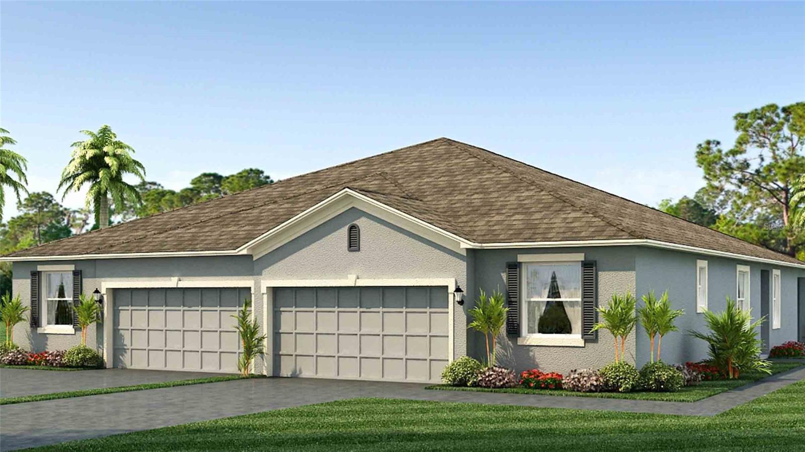 Under Construction. REDTAG SALE: Receive up to $25,000 towards closing costs and special interest rates with the use of our preferred lender Now to July 20th.
This one-story, all concrete block constructed home has a truly open concept plan, featuring a spacious kitchen with a large granite kitchen island that overlooks a large dining area, great room, and breakfast nook which flow out onto a covered lanai. The first phase of The Resort Club amenity center is NOW OPEN, including Trade Route Coffee Kitchen, Resort Style Pool, Fitness Center, Athletic Performance Center, and Pet Park. Future phases of The Resort Club will include a poolside bar & grill, outdoor activities area, The Event Center, and The Terrace Chef’s Patio. Future amenity centers, Adventure Retreat & Cabana Corner, will include Pickleball, Tennis & Bocce Courts, Pet Park, Golf Cart Parking, Sunset Terrace, Clubhouse, Resort Pool & Spa, Resistance Pool, Poolside Cabanas & Beach Area, Outdoor Activities Area, Poolside Grilling and more. This home comes with stainless steel dishwasher, range, and microwave. Pictures, photographs, colors, features, and sizes are for illustration purposes only and will vary from the homes as built. Home and community information including pricing, included features, terms, availability and amenities are subject to change and prior sale at any time without notice or obligation.
