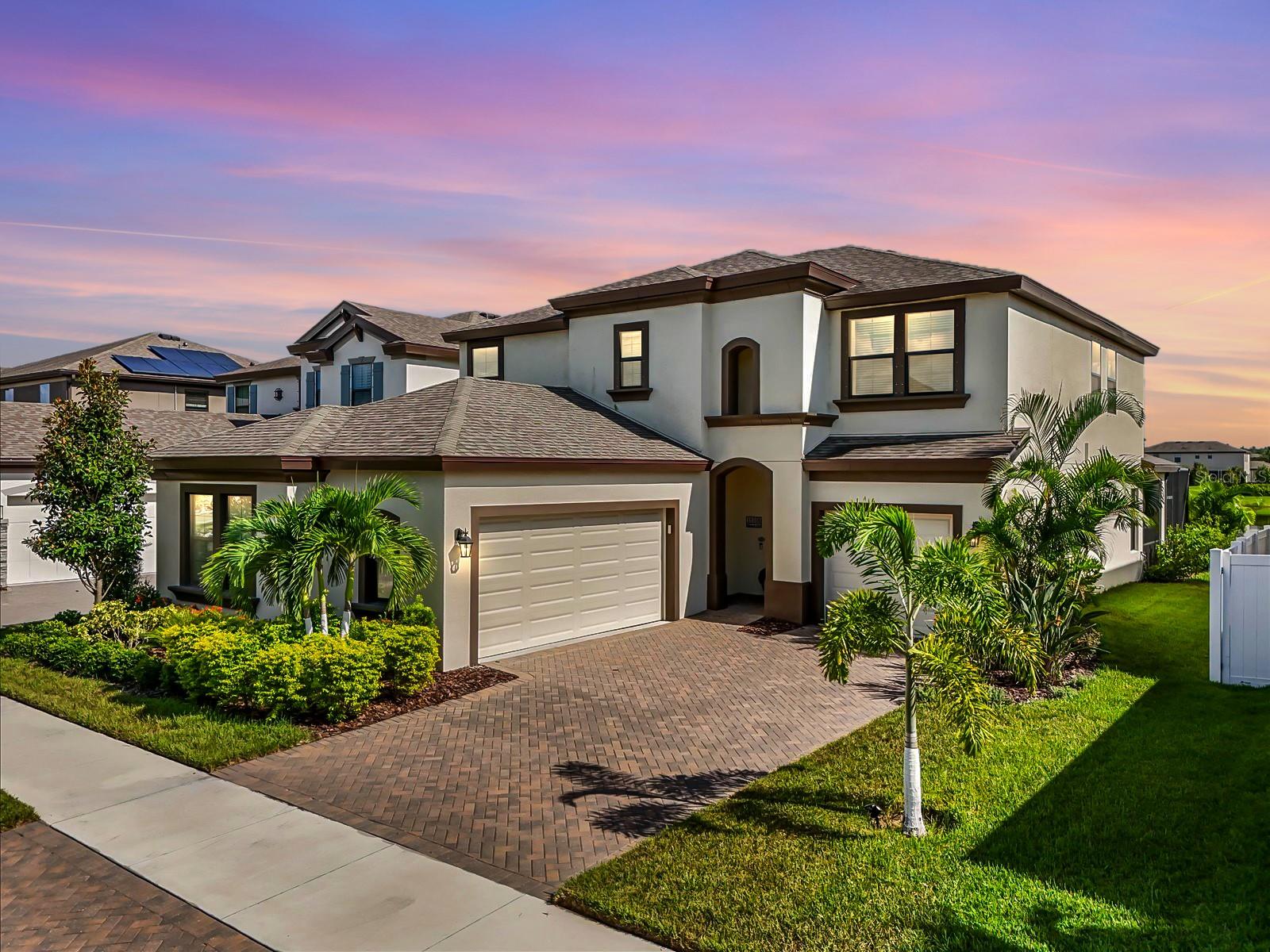 One or more photo(s) has been virtually staged. Live the Florida Dream in Triple Creek!
This stunning West Bay-built home checks all the boxes for luxury, comfort, and lifestyle! Located in the sought-after Triple Creek community, this home features a heated saltwater pool, breathtaking water views, and a 3-car garage—all on a beautifully landscaped lot filled with lush tropical palms.
Inside, you'll find 4 spacious bedrooms, a bonus loft, and upgrades around every corner. The open-concept floor plan offers a seamless flow between the living room, dining area, and upgraded kitchen—perfect for both entertaining and everyday living. The kitchen is a chef’s dream with stainless steel appliances, built-in oven, walk-in pantry, and a large island. A triple sliding glass door opens to the show-stopping backyard, blending indoor and outdoor living with ease.
Downstairs includes a private bedroom and full bath—ideal for guests or multi-generational living. Upstairs, the oversized primary suite is a true retreat, featuring a huge walk-in closet and a spa-like ensuite with dual sinks, soaking tub, and a spacious shower. The versatile bonus loft with custom cabinetry is perfect for a playroom, game room, or additional living space.
Throughout the home, you’ll love the upgraded wood-look tile flooring, ceiling fans in every room, and thoughtful finishes that make this home both stylish and functional. Best of all, it’s located in flood zone X—so no lender-required flood insurance—and includes hurricane shutters for added peace of mind.
Step outside to your private backyard oasis and unwind beside the sparkling custom pool with tranquil water features. Whether you're soaking in the sun, enjoying local wildlife by the water, or dining under the stars, this space was made for year-round Florida fun.
As a resident of Triple Creek, you’ll enjoy incredible amenities like multiple resort-style pools, a splash pad, tennis and pickleball courts, basketball courts, playgrounds, a fitness center, scenic walking trails, and a dog park. With schools, shopping, dining, and easy highway access just minutes away, this home truly offers the best of Florida living.
Schedule your private showing today and start living your best life in Triple Creek!