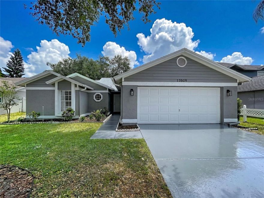 Welcome to 13509 Fawn Ridge Blvd, Tampa, FL 33626 — a beautifully maintained 4-bedroom, 2-bathroom single-story home located in the highly desirable Fawn Ridge/Westchase area of Tampa. Offering approximately 1,718 square feet of living space, this home combines comfort, functionality, and an unbeatable location within one of Tampa Bay’s most sought-after suburban communities. Bright open living and dining areas are filled with abundant natural light, while vaulted ceilings create an airy and spacious feel throughout the home. The thoughtfully designed split-bedroom floor plan provides added privacy between the primary suite and secondary bedrooms, making the layout ideal for a variety of lifestyles.

The spacious primary suite features a private en-suite bathroom, while three additional bedrooms offer flexibility for guests, family members, or a home office. The kitchen is designed for both functionality and everyday living, offering ample cabinetry, generous counter space, and a breakfast area that flows seamlessly into the main living spaces. An attached 2-car garage and driveway provide convenient parking, while mature landscaping enhances the home’s curb appeal and neighborhood charm.

The inviting layout is perfect for both relaxing and entertaining, with comfortable common areas that create a warm and welcoming atmosphere. Step outside to enjoy a private backyard with room for entertaining, pets, gardening, or future outdoor enhancements. The patio or lanai area offers the perfect place to enjoy Florida’s year-round sunshine and outdoor lifestyle.

Ideally situated in the heart of Tampa Bay, this home is just minutes from Westchase shopping, dining, entertainment, parks, golf courses, and community amenities. Residents enjoy convenient access to the Veterans Expressway, Sheldon Road, and Hillsborough Avenue, making travel to Tampa International Airport, the Westshore Business District, Downtown Tampa, and the Gulf beaches quick and convenient. The Fawn Ridge and surrounding Westchase communities are known for their established neighborhoods, strong schools, welcoming atmosphere, and long-term value appeal.

Schools zoned for this property include Deer Park Elementary, Sgt. Paul R. Smith Middle School, and Sickles High School (buyer to verify). This home presents an exceptional opportunity for buyers seeking location, lifestyle, and value in one of Tampa’s most desirable residential corridors.