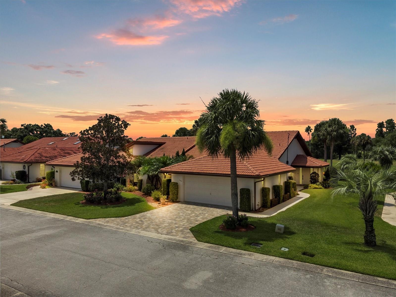 Stunning Villa in Phase III – Fully Furnished & Move-In Ready!
Lock, stock, and barrel—just bring you!
This hidden gem is a rare find—a 3-bedroom, 2-bath villa tucked away in a peaceful, golf cart-friendly circle. Enjoy total privacy with a smart split-bedroom layout, plus breathtaking views of the golf course and a tranquil pond with a sparkling fountain. Golden-hour sunsets from the lanai? Yes, please.
The primary suite is a retreat all its own, with elegant French doors that open to a cozy sitting area, the lanai, and the spacious great room.
You’ll fall in love with the gourmet kitchen—gas stove, gleaming granite countertops, an abundance of slide-out cabinets, and design touches that blend form and function beautifully. Crown molding, soft close drawers and 2 large pantries. Under counter lighting.
There’s more:
A charming courtyard connects both guest bedrooms, creating a private outdoor haven.
One guest room doubles as a home office and features a built-in wall unit with two twin Murphy beds—perfect for guests without sacrificing workspace.
Just steps from your front door is your own neighborhood oasis: a resort-style pool area complete with a cabana, restrooms, and outdoor TV—ideal for relaxing or entertaining.
BONUS: A club cart is INCLUDED for your cruising pleasure!
Recent Upgrades:
Brand new epoxy garage floor
Fresh pavers on the driveway
New roof underlayment (2023)
All new windows, except lanai including sliding glass doors in front bedrooms.
Air handler replaced about 5 years ago with a 10 year warranty.
New electric panel in the garage.
Located in the heart of convenience, you’re just minutes from shopping, dining, medical facilities, and fitness centers. Plus, you’re a short drive from Disney World, Legoland, Bok Tower Gardens, and both Orlando & Tampa airports.
This is Florida living at its finest—peaceful, luxurious, and close to everything.
Don’t miss your chance to own this one-of-a-kind slice of paradise!