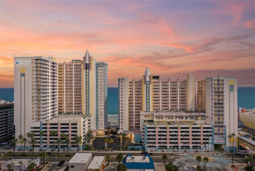 OCEANFRONT & INCOME PRODUCING! THIS 15TH FLOOR CONDO AT THE PREMIER OCEAN WALK RESORT LOCATED IN THE EPICENTER OF DAYTONA BEACH IS THE BEST INCOME PRODUCING CONDO! TRUE 1 BEDROOM DELIVERED FULLY FURNISHED WITH A WASHER/DRYER AND FULL KITCHEN. ENJOY SUNRISE FROM THE PRIVATE BALCONY AND FIREWORKS FROM THE BANDSHELL! WALK TO RESTAURANTS, OCEAN WALK SHOPPES, ENTERTAINMENT & OCEAN CENTER EVENTS! THE RESORT FEATURES 6 POOLS, 2 OCEANFRONT & 2 INDOOR! TAKE A RELAXING JOURNEY DOWN THE LAZY RIVER AFTER THE FITNESS CENTER, GAME ROOM, MINI GOLF, LOBBY BISTRO, STARBUCKS & CHILDREN'S ACTIVITY CENTER.  USE THIS AS YOUR PERSONAL BEACH GETAWAY & ENJOY EXCELLENT RENTAL INCOME WHILE YOU'RE AWAY. THE EXCEPTIONAL AMENITIES ARE YOURS FOR AN UNFORGETTABLE FAMILY VACATION OR ROMANTIC RETREAT IN THE HEART OF DAYTONA BEACH. NASCAR AND THE DAYTONA AIRPORT ARE 5 MILES AWAY WHILE DISNEY WORLD AND UNIVERSAL ARE A SHORT DRIVE TO ORLANDO. EXPERIENCE THE PERFECT BLEND OF COMFORT, CONVENIENCE AND FUN!