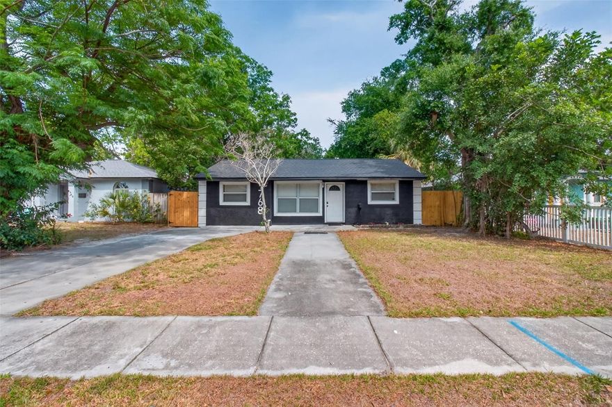*******SELLER GIVING $5K TOWARDS CLOSING COST*******Welcome home!! This adorable 3-bedroom, 1-bath gem, perfectly situated high and dry in a non-flood zone. This move-in-ready home is ideal for a first-time home buyer or anyone looking for easy, low-maintenance living in a fantastic location.  Enjoy a quick bike ride to Gulfport from the bike trail located directly across the street. This house features a brand new roof and AC system. Let's not forget this home also has brand new electrical throughout the entire house, brand new vinyl flooring throughout, along with stylish, modern updates that make the space feel fresh and inviting. Every detail has been carefully considered to maximize comfort and a peaceful home environment. The huge backyard is perfect for entertaining and soaking up the beautiful Florida sunshine or the perfect size to build an ADU. Just minutes away from the beaches. This charming home checks all the boxes— schooling, location, updates, and peace of mind—making it the perfect starter home or smart investment.