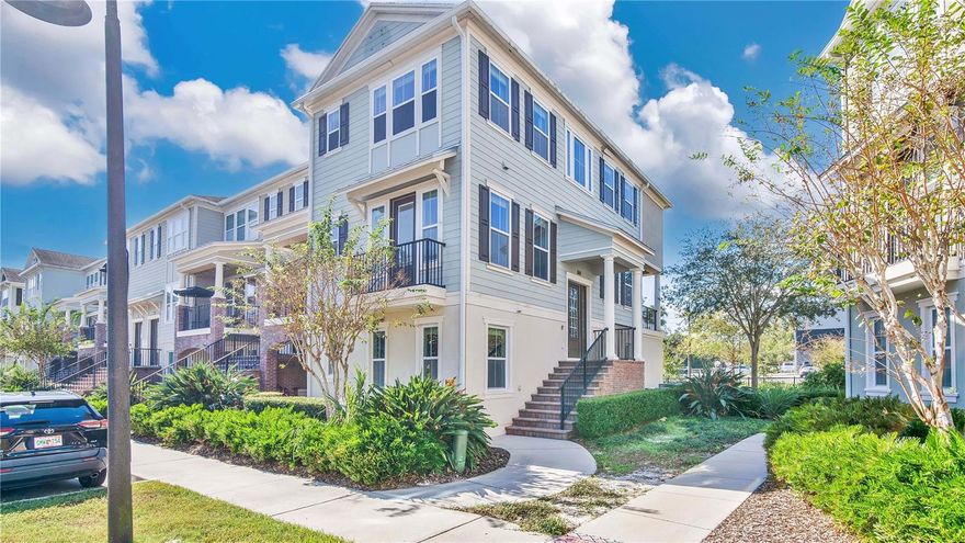 Welcome to 921 Taramundi Dr, a stunning colonial-style townhouse in the highly sought-after community of The Hamptons. This beautifully upgraded home blends modern comfort with timeless charm, highlighted by engineered hardwood floors throughout for a seamless and elegant look.

The chef’s kitchen is a culinary dream, offering ample workspace for cooking and entertaining, enhanced by sleek stainless steel appliances that provide both style and functionality. The open-concept living and dining areas create an inviting atmosphere for everyday living or hosting guests. The dining room opens to a covered balcony, perfect for enjoying fresh air, while the living room features a charming Juliette balcony that adds character and sophistication.

The master suite is a luxurious retreat complete with a custom-built walk-in closet and a spa-inspired bathroom featuring a rain shower and dual vanities. Each of the two additional bedrooms has its own full bathroom, offering comfort, privacy, and convenience for family members or guests. A guest bathroom is thoughtfully located on the main floor.

Additional highlights include ample storage throughout, a well-equipped laundry room with washer and dryer, and no rear neighbors, providing extra privacy. The home is ideally positioned just steps from the community pool.

Located in a neighborhood zoned for top-rated schools, this home offers easy access to premier shopping and dining, the 417, and is just a quick 10-minute drive to UCF and Research Parkway.

This exceptional rental home is move-in ready and waiting to welcome its new tenants. Call today to schedule your showing!