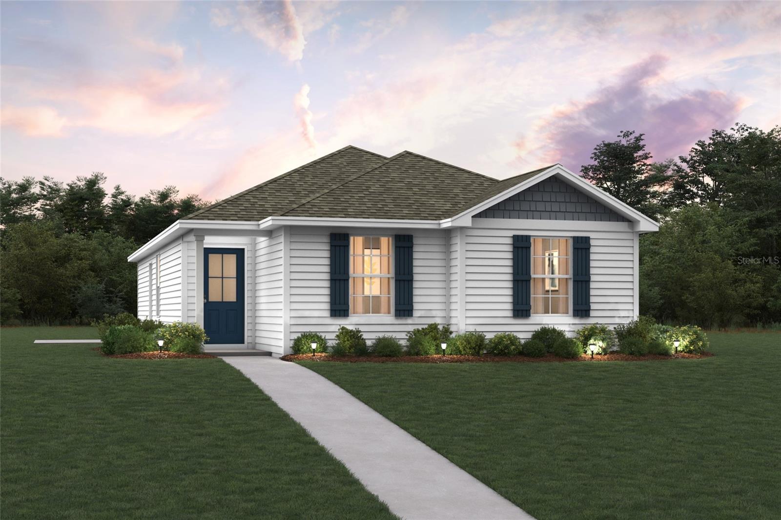 Under Construction. Welcome home to this NEW Single-Story Home in the Daytona North Community! The desirable Rutherford Plan boasts an open design encompassing the Living, Dining, and Kitchen spaces. The Kitchen features gorgeous cabinets, granite countertops, and Stainless-Steel Appliances (including Range with a Microwave hood and Dishwasher). The primary suite has a private bath, dual vanity sinks, and a walk-in closet. This Home also includes 3 more bedrooms and a whole secondary bathroom. Energy-efficient Low-E insulated dual-pane vinyl windows and a one-year limited warranty ensure comfort and peace of mind.