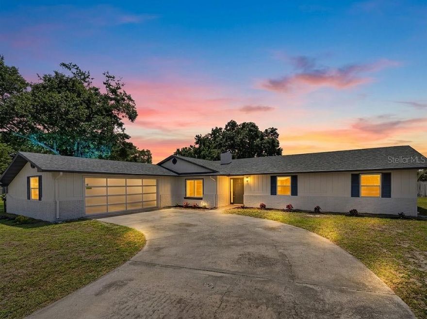 One or more photo(s) has been virtually staged. STUNNING POOL HOME ON OVERSIZED .53-ACRE CUL-DE-SAC LOT WITH NO HOA! Experience the perfect Florida lifestyle in this beautifully updated 4-bedroom, 2.5-bathroom residence. Perfectly positioned at the end of a quiet cul-de-sac, this home offers rare privacy and modern comfort. KEY UPGRADES: Move in with peace of mind featuring a RECENTLY REPLACED ROOF, UPDATED AC SYSTEM, NEW POOL PUMP,and modernized ELECTRICAL AND PLUMBING systems. The property has been FULLY REPAINTED inside and out for a fresh, contemporary look. INTERIOR ELEGANCE: The functional floor plan includes a formal LIVING ROOM and a spacious FAMILY ROOM centered around a cozy DOUBLE-SIDED WOOD-BURNING FIREPLACE. The kitchen boasts NEW STAINLESS STEEL APPLIANCES, and ALL BATHROOMS HAVE BEEN COMPLETELY REMODELED with stylish finishes. OUTDOOR OASIS: Relax in your private SCREEN-ENCLOSED POOL, ideal for entertaining. The massive .53-acre backyard provides endless room for activities, while the rare 3-CAR GARAGE offers ample space for vehicles and storage. LOCATION HIGHLIGHTS: JUST 5 MINUTES (1.6 MILES) FROM LEGOLAND FLORIDA RESORT! Tucked away in a private cul-de-sac with no through traffic, yet minutes from shopping and dining. READY TO MOVE IN and easy to show. Schedule your private tour today!