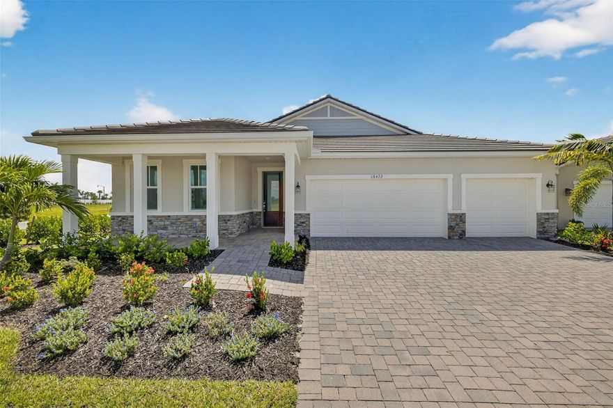 The 2,867 sq. ft. Isle Royal is an expansive and versatile floorplan with an impressive open concept living area. This design makes the most of your everyday routines while making special occasions unforgettable — from the open kitchen with huge pantry through the Great Room and dining area to the covered lanai. The vastness of the three living spaces provides endless possibilities with seating arrangements, a generous space for stunning dining area and a chef's dream of a kitchen with plentiful counterspace meaning even more cabinet space with its 42" upper cabinets, giving this already stunning kitchen an even grander feel. A private owner’s suite at the back of the home is an oasis of space and luxury, with dual walk-in closets.  The en suite is equally stunning with its split vanities for personal space, linen closet for extra storage and roomy glass enclosed shower. Bedroom 2 has its own full bath, and is situated at the end of a hallway, just past the powder room. Bedrooms 3 and 4 share a full bath and a private retreat room — perfect for gaming, home theater, quiet study or a hangout area. They are located on the opposite side of the home, just off the foyer to provide some space from the main living quarters. Photos, renderings and plans are for illustrative purposes only and should never be relied upon and may vary from the actual home. Pricing, dimensions and features can change at any time without notice or obligation. The photos are from a furnished model home and not the home offered for sale.