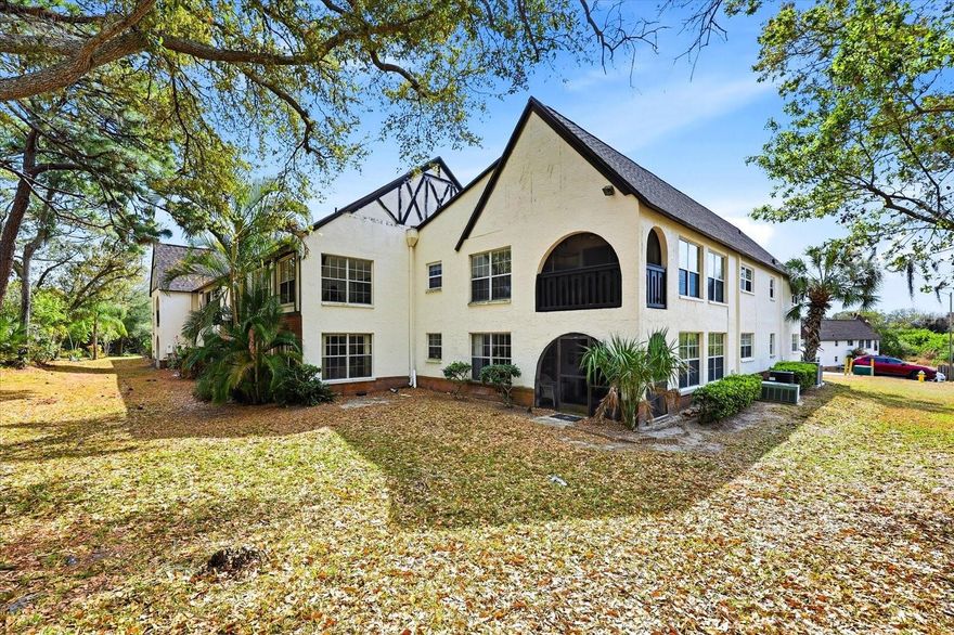 Great 2nd floor, 2 bedroom, 2 bath condominium located next to the tennis courts with a rear balcony looking out onto beautiful Del Oro Park for morning walks, running, or just enjoying nature. Inside, the balcony has access from the living room and the master bedroom. This condo is a renovators dream. Combination living dining room large enough for entertaining and the kitchen has granite counter tops and appliances to include smooth top range, dishwasher, refrigerator and pantry. Each bathroom has it's own private bath. Lots of storage with the bedrooms walk in closets and an exterior storage unit across from the unit. Bring all of your HGTV inspiration to this condo and make this property your own. Harbour Towne Condo's has a community pool, community building with a large party room, full kitchen, pool table and exercise room. Just a 6 minute drive or 11 minute bike ride to vibrant Safety Harbor with all of its restaurants, bars, and shops. For winter visitors and travelers, Tampa International Airport is only 17 minutes away.