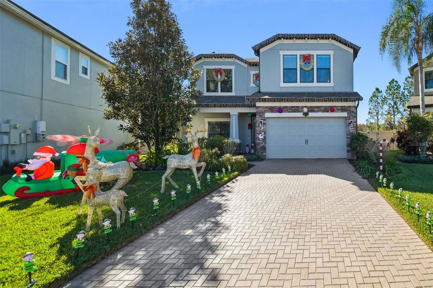 Located in the highly sought-after Long Lake Ranch community, this exceptional home showcases extensive upgrades and refined architectural details throughout. Offering 3,316 square feet of open living space, the home features 5 bedrooms, 3 full bathrooms, and a spacious second-floor loft/game room. The roof is less than one year old, with a fully owned $28,000 solar power system to keep energy costs incredibly low—averaging just $30–$40 per month.

The gourmet kitchen is a true showstopper, featuring upgraded cabinetry with large drawers, granite countertops, a large single-basin custom granite sink, center island, walk-in pantry, butler’s pantry, double wall ovens, and high-end stainless steel appliances. The kitchen opens seamlessly to the family room and breakfast nook, creating the perfect space for entertaining. Much of the downstairs living area is enhanced by a beautiful upgraded plank ceiling. 

A stunning wooden staircase leads to the expansive second-floor loft, offering flexible space ideal for a media room, home office, or play area. The spacious primary suite features two walk-in closets and a luxurious en-suite bath with soaking tub, dual sinks, and a walk-in shower. Three additional bedrooms are also located upstairs.

Additional highlights include a downstairs bedroom with adjacent full bath, crown molding, upgraded lighting, ceiling fans in every room, a large utility room, extended under-stair storage, gutters surrounding the entire home, and a whole-house water softener with carbon filtration.
Sliding glass doors lead to a covered patio and extended rear concrete slab, overlooking a large fenced, pie-shaped backyard with mature landscaping—perfect for outdoor entertaining. The gazebo is included with the home!

Long Lake Ranch offers resort-style amenities including two community pools, tennis and basketball courts, playgrounds, a dog park, clubhouse, scenic walking trails, and a 50-acre lake with dock (no motorized boats). This home perfectly blends luxury, efficiency, and lifestyle in one of the area’s most desirable communities. Schedule your showing today—this one won’t last!