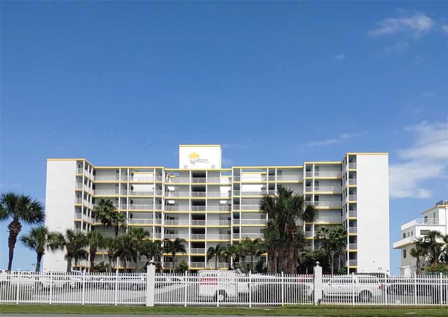 FEEL THE OCEAN BREEZE AND WATCH THE DOLPHINS PLAY on NO DRIVE BEACH.  Beautiful view of the Ocean and Beach from wall to wall, ceiling to floor sliding doors.  2 Bedrooms and 2 baths on the first floor and 1 guest bedroom and half bath on 2nd floor. Stainless steel counter tops in kitchen. Plank tile flooring in all rooms except bedrooms. Bring your swim suit and feel right at home the minute you walk into this fully furnish home with Beach Americana decor.  This home has a great rental history. The gated complex offers a heated pool, clubhouse, tennis courts, shuffle board and grilling/picnic area. Small Storage closet comes with the unit. Pets allowed for owners. Take in all that New Smyrna Beach has to offer you on Historic Flagler Avenue and Canal Street from the quaint shops, restaurants and night life to festivals, parades and antique car shows. Take a walk or a bike ride down our hard packed beaches, or bring your surf board and enjoy some of the best Surfing in the USA.  You might even catch a rocket launch. Launch your boat from several boat ramps and cruise the Intracoastal Waterway or venture out in the Ocean and take up fishing or diving.  Within an hour and a half from 4 airports, or land your plane at New Smyrna Beach Municipal Airport. 30 minutes from Daytona Beach's racing and bike week action. A little over an hour to all of Orlando's attractions, Disney, Sea World, Universal Studios.  An hours drive from St Augustine to the north and Cape Canaveral to the South. This Beautiful and Immaculate Unit and New Smyrna has everything you want.  Why not give us a call today and check it out today!!!! ;Water: City