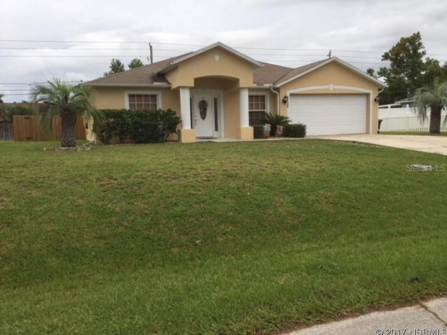 SPACIOUS BLOCK POOL HOME built in 2002.  Built by Holiday Homes.  New Fence 2017. Exterior just painted. Stainless steel kitchen appliances.  Pantry.  New toilets and faucets in the bathrooms. Master has two sinks.  New sink in the kitchen. Split bedroom, high ceilings. Formal living, family and dining rooms.  Laundry room. 2 car garage.  Covered patio for your pool parties.  Pool is 36'x16'.  Deep end is 5'.  A must see! ;Water: City