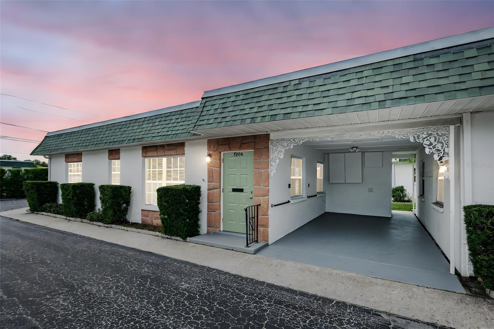 One or more photo(s) has been virtually staged. High and Dry in a NON FLOOD ZONE, this charming, updated 2-bedroom, 2-bath villa with attached 1-car carport is located in the highly desirable 55+ Tyrone Villas community. This end-unit home features numerous updates, including insulated windows throughout, new smoke detectors, ceiling fans, faucets, blinds, light fixtures, vinyl plank flooring, baseboards, toilets, medicine cabinets, and freshly painted interior. The kitchen has been refreshed with new cabinet doors and hardware and vent hood, making this villa truly move-in ready.
Tyrone Villas offers outstanding amenities such as a solar-heated community pool, shuffleboard courts, and a freshly painted clubhouse with a library, exercise equipment, and space for social gatherings and meetings. The location is unbeatable, just minutes from the Gulf beaches, Tyrone Mall, shopping, dining, movie theaters, hospitals, and medical facilities.
Tyrone Villas is truly one of St. Pete’s best-kept secrets and a wonderful place to call home—whether full time or part time. Don’t miss this opportunity—schedule your showing today!
