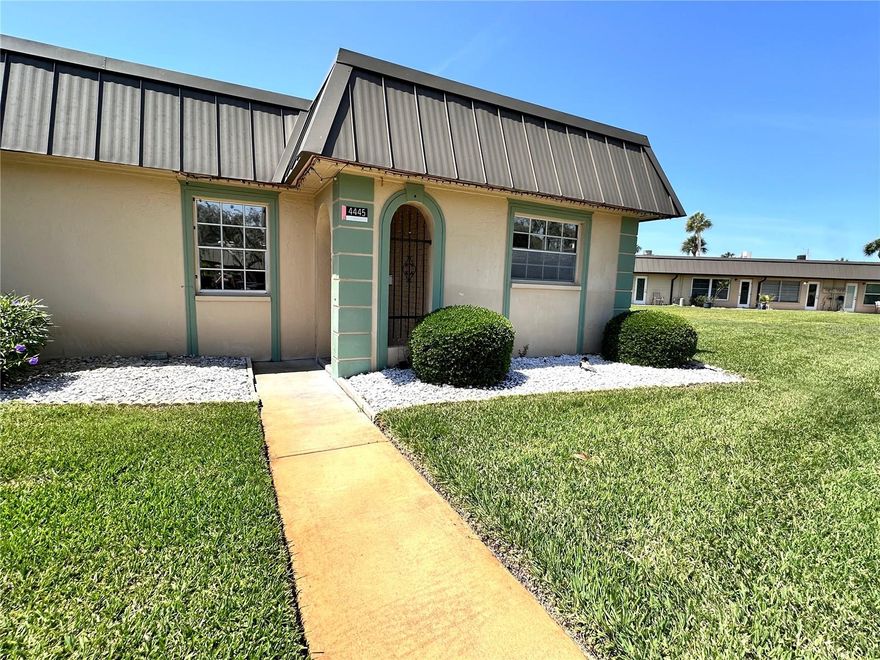 Gorgeous completely remodeled 2 BR 2 Bath 55+ condo community at Gardens of Beacon Square. The primary bedroom has one window, a walk-in closet and two added custom closets and a convenient walk-in shower. The guest bedroom has two windows for natural light and its own bathroom with a walk-in shower, right outside the bedroom door. End unit with brand new everything!! Shaker style kitchen cabinets, butcher block countertops that have been custom glazed, appliances, bathroom vanities, toilets, Tile showers, floors, doors, paint-everything brand new! Laundry closet off of the large bonus room that overlooks the patio. Oversized paver patio to relax and barbeque on after a day at the pool overlooking one of three lakes.  Fishing, shuffleboard, library, a community club house with lots of activities to keep you busy!  This unit is a unique move-in ready condo that is just waiting for its new owners to make it their own! HOA includes cable, water, sewer, trash, pest control, exterior maintenance, pool, flood insurance, roof maintenance.  ***Seller is offering a TWO YEAR HOME WARRANTY WITH FULL PRICE CONTRACT!!