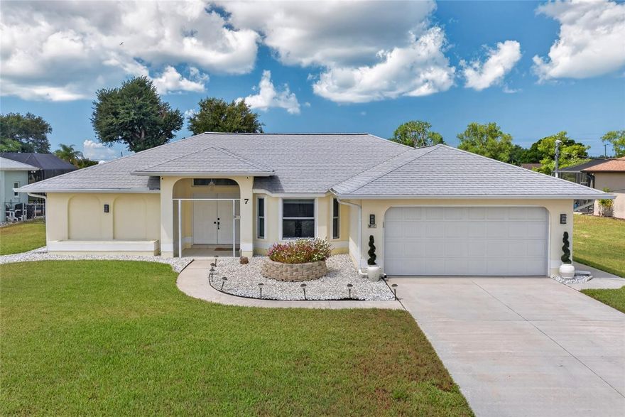 FULLY UPDATED WATERFRONT POOL HOME IN THE HIGHLY DESIRABLE ROTONDA WEST COMMUNITY! Welcome to this BEAUTIFULLY RENOVATED 3 BEDROOM, 2 BATHROOM, 2 CAR GARAGE POOL HOME perfectly situated along a peaceful FRESHWATER CANAL in one of Rotonda West’s most sought-after neighborhoods. Offering a stunning combination of MODERN UPDATES, SPACIOUS LIVING, and a BRIGHT COASTAL DESIGN, this home is truly MOVE-IN READY from top to bottom.

Step inside and immediately appreciate the HIGH OPEN FEEL, and BRIGHT, AIRY NEUTRAL COLOR SCHEME that create an inviting atmosphere throughout the home. BRAND NEW FLOORING flows seamlessly throughout the interior, while the thoughtfully updated spaces blend style and functionality beautifully.

The LARGE KITCHEN is designed for both entertaining and everyday living, featuring AMPLE CABINET AND COUNTER SPACE along with BRAND NEW APPLIANCES, making it a dream for cooking and hosting alike.

The spacious PRIMARY SUITE offers a relaxing retreat with plenty of room to unwind, while the ensuite bathroom features both a SOAKING TUB AND SEPARATE SHOWER. The WELL-SIZED GUEST BEDROOMS provide comfortable accommodations for family and visitors, and the guest bathroom conveniently offers DIRECT POOL ACCESS.

Outside is your own private Florida oasis. The SPARKLING POOL was RESURFACED IN 2025 and is complemented by a NEW SALTWATER POOL PUMP AND FILTER, NEW LANAI SCREENING, and a beautifully finished EPOXY PATIO—creating the perfect space for relaxing, entertaining, or enjoying peaceful canal views year-round.

This home also offers extensive major updates for added peace of mind, including: NEW ROOF (2023), NEW IMPACT WINDOWS AND DOORS, NEW IMPACT GARAGE DOOR, NEW ELECTRICAL PANEL, NEW IRRIGATION SYSTEM, NEW A/C (2021).

Best of all, the property is located in a NON-FLOOD ZONE, providing additional value and confidence for future owners.

Located in the deed-restricted Rotonda West community, residents enjoy beautifully maintained surroundings, nearby golf courses, parks, walking trails, boating, shopping, dining, and easy access to Gulf beaches including Boca Grande and Englewood Beach.

Whether you're searching for a FULL-TIME RESIDENCE, SEASONAL GETAWAY, or INVESTMENT OPPORTUNITY, this beautifully updated waterfront home offers LOCATION, STYLE, and PEACE OF MIND all in one exceptional package.

Schedule your private showing today and experience everything this Rotonda West gem has to offer!