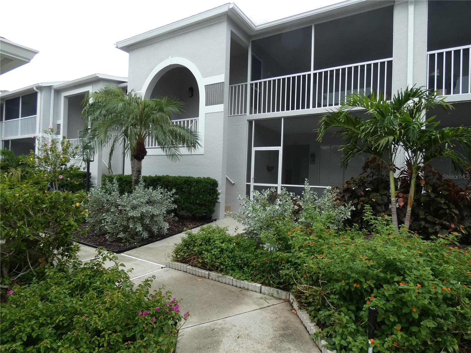 RENTED DEC 15 2025, JAN. FEB.MARCH 2026. Two Bedrooms, two baths, plus a den for that extra space, a screened-in lanai, beautifully furnished and well equipped, brand new comfortable furniture in the living room, new bedroom furniture, queen in master and queen plus twin in guest bedroom. New furniture on order for the den, all you would want for a few months in the sun. Stoneybrook is a gated community and one of Sarasota's most popular golf and tennis clubs. The newly modernized golf course is on track to be completed by December of 2024 and the golf membership transfers for a fee if desired. The community heated pool is directly across from the condo and there is a large heated pool at the clubhouse, along with a fitness center, several Har-tru lighted tennis courts, some lined for pickleball, a sharing library, and the many activities one would expect from a country club are all part of the membership. Stoneybrook borders the Legacy walking and biking trail and it is less than 15 minutes to the sugary sandy beaches of Siesta Key. There are many shops and restaurants in the area and you can be downtown Sarasota to take in the culinary and cultural activities Sarasota has to offer in 20 minutes.