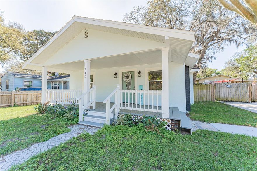 Charming Seminole Heights bungalow offering 3 bedrooms, 2 full bathrooms, a bonus/flex room, and 1,403 square feet of well-designed living space on a deep lot. Located in an area experiencing strong new construction and redevelopment, this home is just minutes from Downtown Tampa and I-275.

No HOA. Not in a flood zone.

The open-concept living and dining area flows into an updated kitchen featuring granite countertops, white cabinetry, subway tile backsplash, large pantry, and brand-new Samsung appliances.

The primary suite includes luxury vinyl plank flooring and a fully renovated ensuite bath with floor-to-ceiling tile and an oversized walk-in shower. Secondary bedrooms are generously sized, and the hall bath offers a tub/shower combination. A rear flex space with washer and dryer hookups provides ideal space for an office, guest area, or additional storage.

Major updates include a 2025 roof, newer HVAC, and newer water heater.

The fully fenced backyard offers room for entertaining or future additions, plus a large gated rear parking pad suitable for a boat, RV, or multiple vehicles.

Schedule your private showing today.