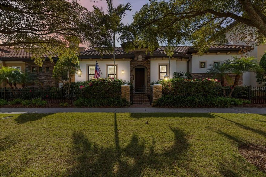 Located on Venice Island at 146 E. Tampa Avenue, this exceptional residence delivers the perfect blend of coastal convenience and refined living just moments from downtown Venice, Venice Avenue, the Intracoastal Waterway, and the Gulf beaches. Set within Tra Ponti Villaggio—a boutique, deed-restricted, fee-simple community of only 19 courtyard homes and four multilevel townhomes—this property features the desirable Acerra II floor plan, thoughtfully designed to maximize privacy, natural light, and seamless indoor-outdoor living.
Built with quality at every turn, the home includes full hurricane-impact windows and sliding glass doors, custom wood cabinetry, granite countertops, and a luxury appliance package with natural gas service available. A two-car garage and X-flood-zone location offer additional peace of mind.
The backyard is a true highlight, offering a private, resort-style setting under the screened enclosure. A stunning covered pavilion anchors the space, complete with warm wood accents, decorative lighting, and room for lounging or dining. The surrounding turf courtyard keeps the area low-maintenance and usable year-round, while wide sliding glass doors connect the outdoor retreat to the interior living areas—perfect for entertaining, relaxing, or enjoying the island breeze.
The unmatched convenience of this Venice Island location places you minutes from Venice Beach, Caspersen Beach, and Brohard Paw Park—the region’s only dog-friendly beach. Outdoor enthusiasts will appreciate the adjacent Venetian Waterway Trail, Legacy Trail access, and nearby nature parks such as Centennial Park, Graser Park, Sleeping Turtles Preserve, and Shamrock Park & Nature Center. Dog lovers enjoy close proximity to Paw Park and Woodmere Park’s dog amenities.
Everyday essentials are within easy reach, including Publix, Venice Farmers Market, and specialty shops throughout downtown Venice. Venice Regional Medical Center and Sarasota Memorial Hospital Venice Campus provide trusted medical services. Public transportation options include SCAT and downtown trolley routes. Major roads such as Tamiami Trail, Laurel Road, and I-75 connect you quickly to Sarasota, Nokomis, Osprey, Englewood, North Port, and beyond. For longer trips, choose from Venice Municipal Airport for private aviation or Sarasota-Bradenton International Airport for commercial flights.
Blending island charm, walkability, and a refined courtyard-home lifestyle, this property offers a rare opportunity to own on Venice Island in a highly desirable community.