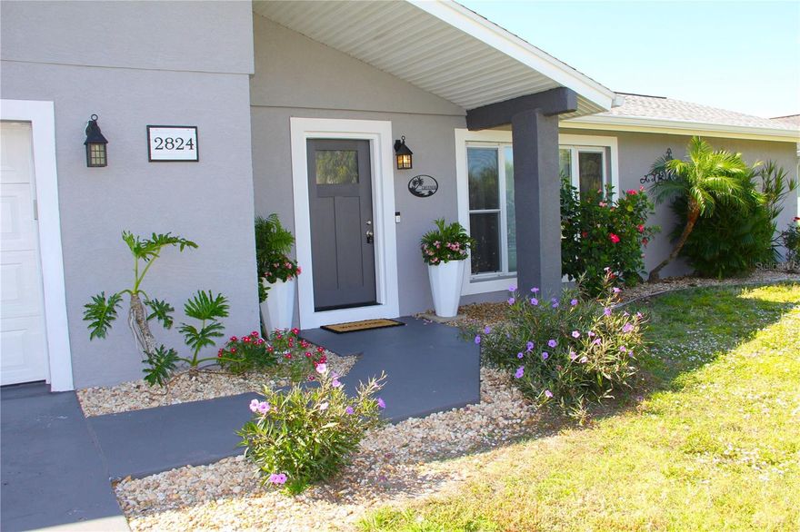 Discover your dream waterfront home in Punta Gorda!!! A short boat ride to the Peace River, then to Charlotte Harbor for open waters to fish & play... NO fixed bridges, 80 feet of seawall. Enjoy a pleasant boat ride out to the Gulf, approximately 40 mins to get there, while fishing on the way. "NO HOAs" This renovated 3-bedroom 2-bath home is a sight to see! Spacious open floor plan. When you walk into this tastefully done kitchen with a large island with seating and all-wood cabinets, it's a dreamy way to prepare your favorite dishes with all newer appliances, French doors that lead out to the patio for the Waterview, and the primary bedroom has an ensuite bathroom. Fenced backyard with a patio to relax and enjoy the view. Newer AC, Newer roof, and Newly done kitchen within this listing is an updated list the sellers have completed. With this exceptional move-in-ready home, the furnishings are included with all wall hanging items too!! Newly painted exterior and interior, as you'll be amazed at how stylish this home has become. On the property behind the main oversized garage, there is a 25 x 15 shed with an overhead garage door for large projects. It's a great workshop and has electricity. The location is a short distance from I-75 and the Punta Gorda airport. Only minutes to historic downtown Punta Gorda with restaurants and shopping! Also, about a mile to Charlotte County Darst Park with a public boat ramp. Make plans to view this property before it's gone!!