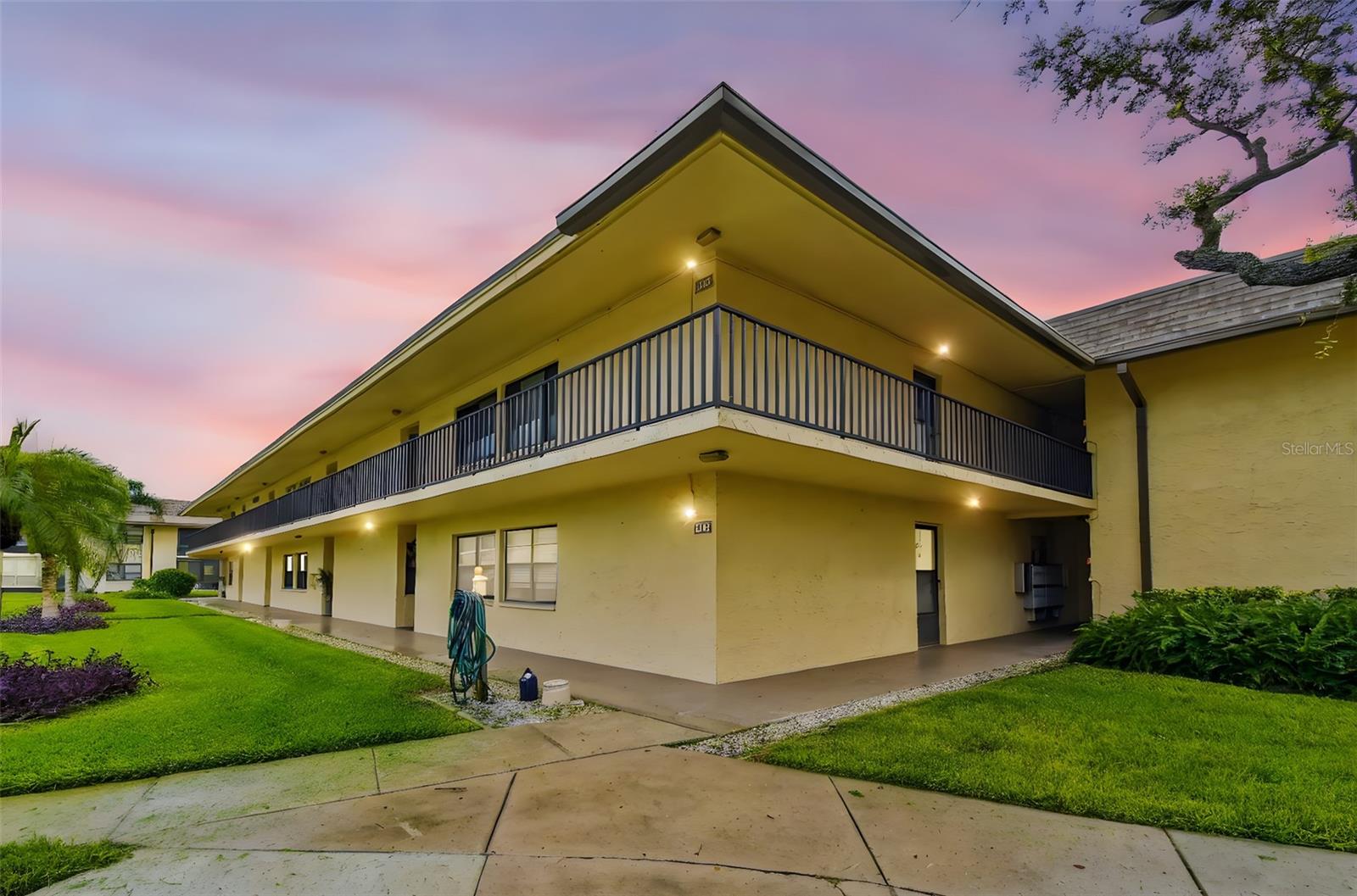 Welcome to this bright corner unit located on the second floor of the highly desirable 55+ community, Villas de Golf. Just steps from the entrance to Largo Golf Course, this one bedroom, one bath condo is perfectly situated for both relaxation and convenience. The condo comes fully furnished, allowing you to move right in and immediately begin enjoying the Florida lifestyle. Recent updates include a new electrical panel installed in April 2023, a new bedroom window in 2025, and new refrigerator, microwave and range in 2024. The association is financially stable with no upcoming assessments. The unit features vinyl flooring throughout, an enclosed lanai with a convenient storage closet, and the community laundry room is located just steps from your front door. You will also enjoy a covered, assigned parking space. Residents of Villas de Golf enjoy a wide range of amenities including a heated pool that is open year-round, a recreation center and clubhouse with a kitchen for private gatherings, tennis and shuffleboard courts, and barbecue grills for your personal use. With affordable monthly fees and a turnkey setup, this condo is the perfect place to host friends and family, stay active, or simply relax and enjoy life by the beaches.