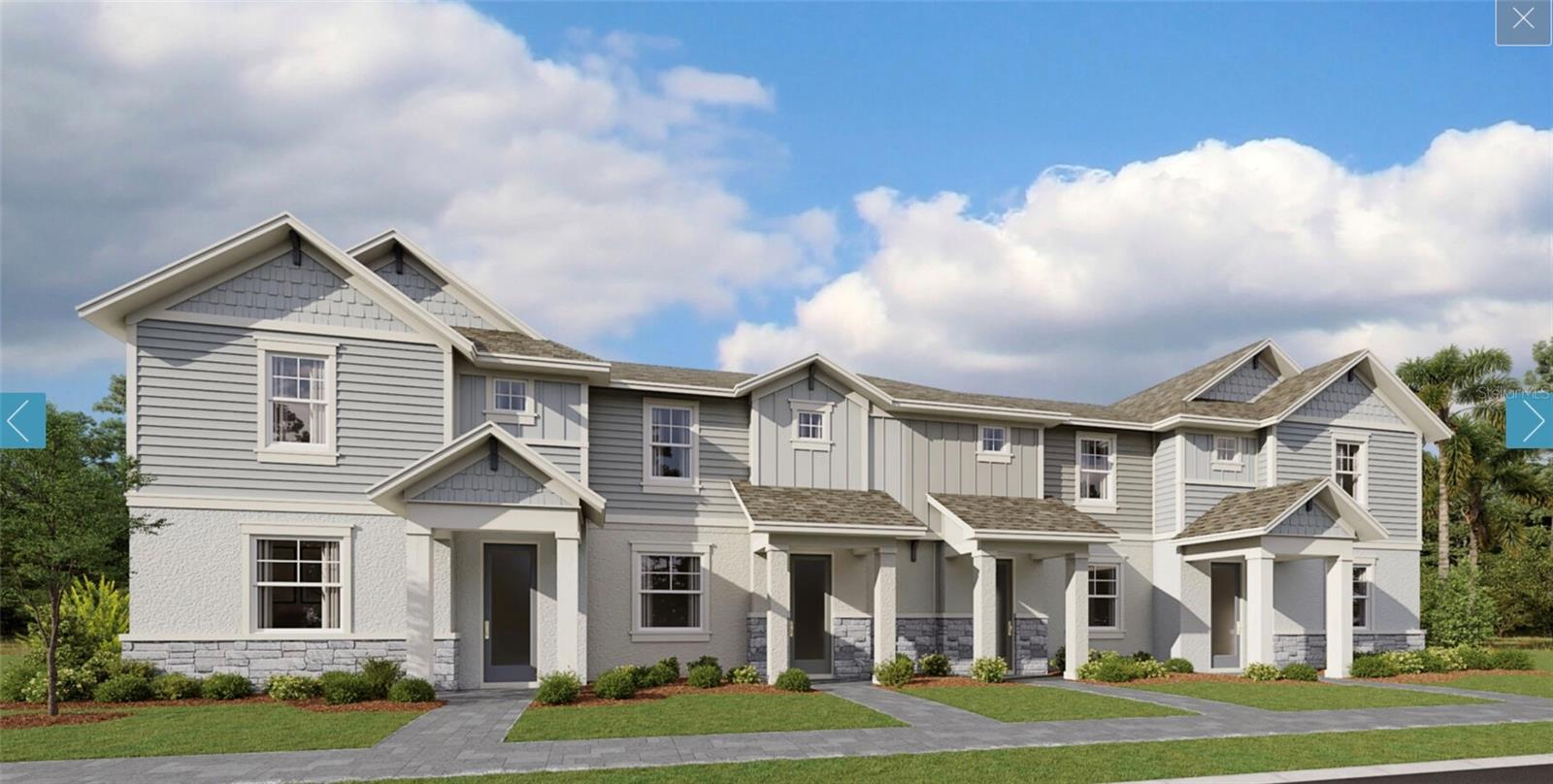 New construction townhome in Waterside's Nautique.