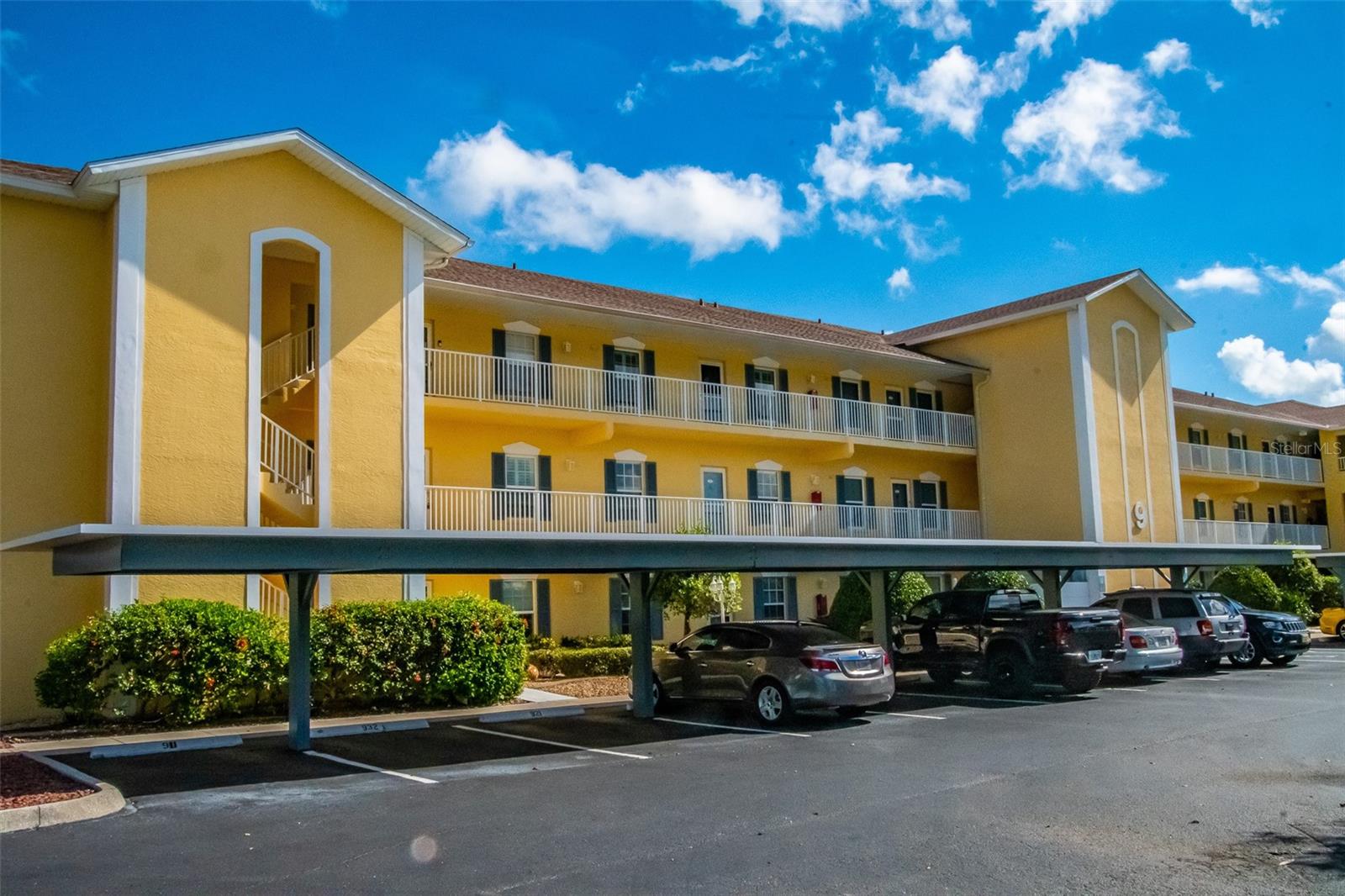 Welcome to this beautifully maintained 2-bedroom, 2-bath condo located in the desirable community of St. James Place. Situated on the 3rd floor, this residence offers both stair and elevator access for convenience, along with peaceful pond views from your private screened lanai.
Step inside to find beautiful tiled flooring throughout and high ceilings that enhance the sense of space and light. The large kitchen is a cook’s dream with elegant quartz countertops, 2022 stainless steel appliances, and a pantry featuring sliding drawers for easy organization. The open floor plan flows seamlessly into the living and dining areas, perfect for both everyday living and entertaining.
The master suite features a generous walk-in closet and a private bath, while the guest bedroom and bath provide comfort and privacy for visitors. The laundry room includes extra storage space, adding to the functionality of the home.
Enjoy an assigned covered parking space plus plenty of guest parking. The community pool is just steps from your front door, offering the perfect spot to relax and enjoy Florida’s sunshine. With its combination of style, comfort, and a fantastic location, this condo is move-in ready and waiting for you to make it your own!