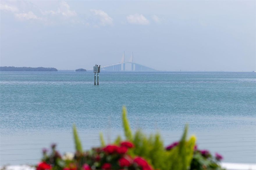 Located on one of Tierra Verde's most coveted streets, this home offers unparalleled panoramic views of the Skyway Bridge and the Downtown St. Petersburg Skyline, making it a rare gem. In 2022, a local luxury home builder undertook a complete renovation, on this as his personal residence, stripping the property down to its exterior concrete walls and replacing all upgraded wiring and panels to 400 amps, HVAC systems, ducts and thermostats, Framing with new modern layout, Spray foam Insulation, all new Plumbing, Drywall and Commercial Grade impact Windows and Doors, to meet current building codes, making it almost indistinguishable from new construction. The complete renovation was finished in early 2023. The open-concept living area seamlessly transitions to a spacious outdoor patio, perfect for entertaining guests or enjoying peaceful sunsets over the water. This home has prominent views of the skyway bridge and Downtown ST Petersburg from almost every room. As a Havensmart smart home, lighting, security, cameras, A/C, Enhanced LED lighting inside and outside, whole home audio, surround sound and in-home theatre can be controlled remotely via smartphone. Inside, the home boasts impressive ceiling heights ranging from 10 to 14 feet, a stunning 60-inch gas linear fireplace as well as 2 wood-burning fireplaces. Each room features exquisite California mahogany doors and custom cabinetry adding a touch of elegance. The completely custom kitchen is a chef's dream, equipped with top-of-the-line Thermador appliances, a professional gas Range with professional steamer, a jumbo waterfall-style custom white granite countertop, and a built-in Wolf coffee maker, and microwave drawer.  The home is fully designer grade incorporating lighting, and Plumbing fixtures from Fergusson Design Gallery. The master suite acts as a private sanctuary, highlighted by floor-to-ceiling impact windows and a palatial, custom, walk-in closet complete with all your discerning custom cabinetry and display desires. The luxurious en-suite bathroom includes dual vanities, a freestanding soaking tub, and a frameless glass shower. Unwind in the new lavish pool and spa, complete with a sun shelf and outdoor LED lighting, surrounded by tropical landscaping and vibrant turfgrass. For those who love to entertain, the outdoor space includes a gourmet summer kitchen with a built-in grill, refrigerator, and ample seating, ensuring gatherings are both memorable and enjoyable. This prime location not only offers breathtaking views but also convenient access to nearby shopping, dining, and recreational activities. Additional upgrades comprise marble flooring, solid engineered hardwood flooring, along with new plumbing, insulation, electrical wiring and panels, and updated HVAC ductwork and systems. The newly constructed composite dock accommodates both a 13,000-pound and a 30,000-pound lift, featuring new electrical systems, motors, and cables. Whether you're searching for a peaceful retreat or a lively space for entertaining friends and family, this home perfectly blends elegance and comfort, making it an exceptional choice for discerning buyers. Don't let the chance to own this piece of paradise slip away, complete with every modern luxury at your fingertips.