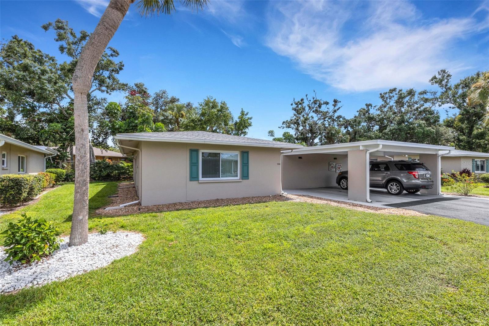 This private Villa is immaculate, updated, beautiful and has just been freshly painted! This property is a "stand alone unit" and is centrally located in the heart of Sarasota. Owner is looking for a long term tenant in this 55+ person complex, to call this their home. The updated open kitchen has a great layout and features all newer appliances, and opens to the great room/living perfect for relaxing or entertaining your guests. There are two spacious bedrooms and updated beautiful bathrooms. Nice bonus room off the kitchen is perfect for a dining room or make it your own personalized space. This property comes with an extra storage shed and carport. The Community does have a Community Pool, Clubhouse, and shuffleboard court. This villa is a must see!!