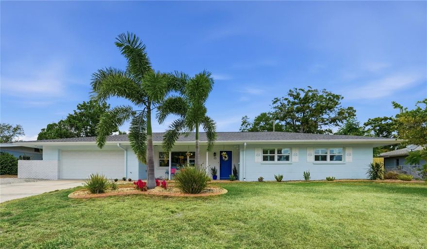 Welcome to the sunny side of South Gate---- This bright and inviting 3-bedroom, 3-bathroom pool home offers 2,123 square feet of living space designed for both entertaining and everyday comfort. Inside, the home features an open and airy floor plan filled with natural light, along with a spacious sunroom that provides additional flexible living space. Step outside to your own private tropical retreat complete with mature landscaping, a sparkling open-air saltwater pool with sunshelf, and a spacious backyard perfect for relaxing or hosting family and friends. Ideally located in the heart of Sarasota, South Gate is known for its prime location near top-rated schools, shopping, dining, downtown Sarasota, and the area’s beautiful beaches. Updates include whole-house replumbing in 2015, impact glass windows throughout in 2015, saltwater pool with sunshelf in 2016, new roof in 2025, and updated primary bathroom in 2026. Located within the sought-after school districts of Southside Elementary, Brookside Middle, and Sarasota High School, this cheerful and welcoming home truly offers the best of Sarasota living. Homes of this size are a rare find in the neighborhood, making this an exceptional opportunity. Schedule your private showing today before this rare opportunity is gone.