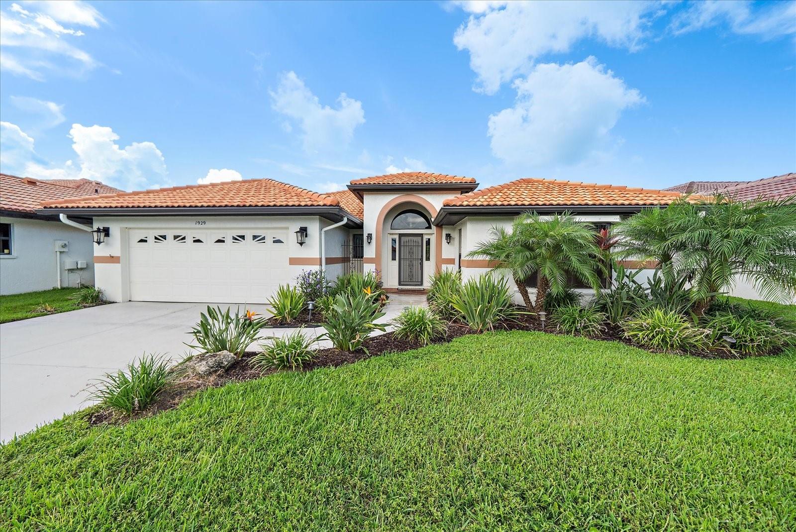 Location, Location, Location!!! Welcome to Cove Pointe, a small enclave of homes located in the highly sought-after area of Jacaranda West! This nicely maintained home features a split bedroom floor plan with a spacious living room, an updated kitchen (with matching movable bar in the dining room), a dinette plus breakfast bar providing plenty of space to cook and entertain! Enjoy gorgeous views of the pond from almost every room in the home! The living room features high ceilings and large sliding glass doors leading out to the covered lanai and pool with south facing water views. Updates include the beautiful kitchen with granite countertops, BRAND NEW SCREEN ENCLOSURE 2025, AC 2020, STORM SHUTTERS 2018 and ROOF 2016. Live in paradise and enjoy all that Venice has to offer including Historic Downtown Venice, golf courses, parks and pristine beaches. Most favorable flood zone x (flood insurance not required). HOA fees include lawn maintenance, irrigation, exterior painting, roof cleaning and more! No CDD Fees here! Schedule a showing today!