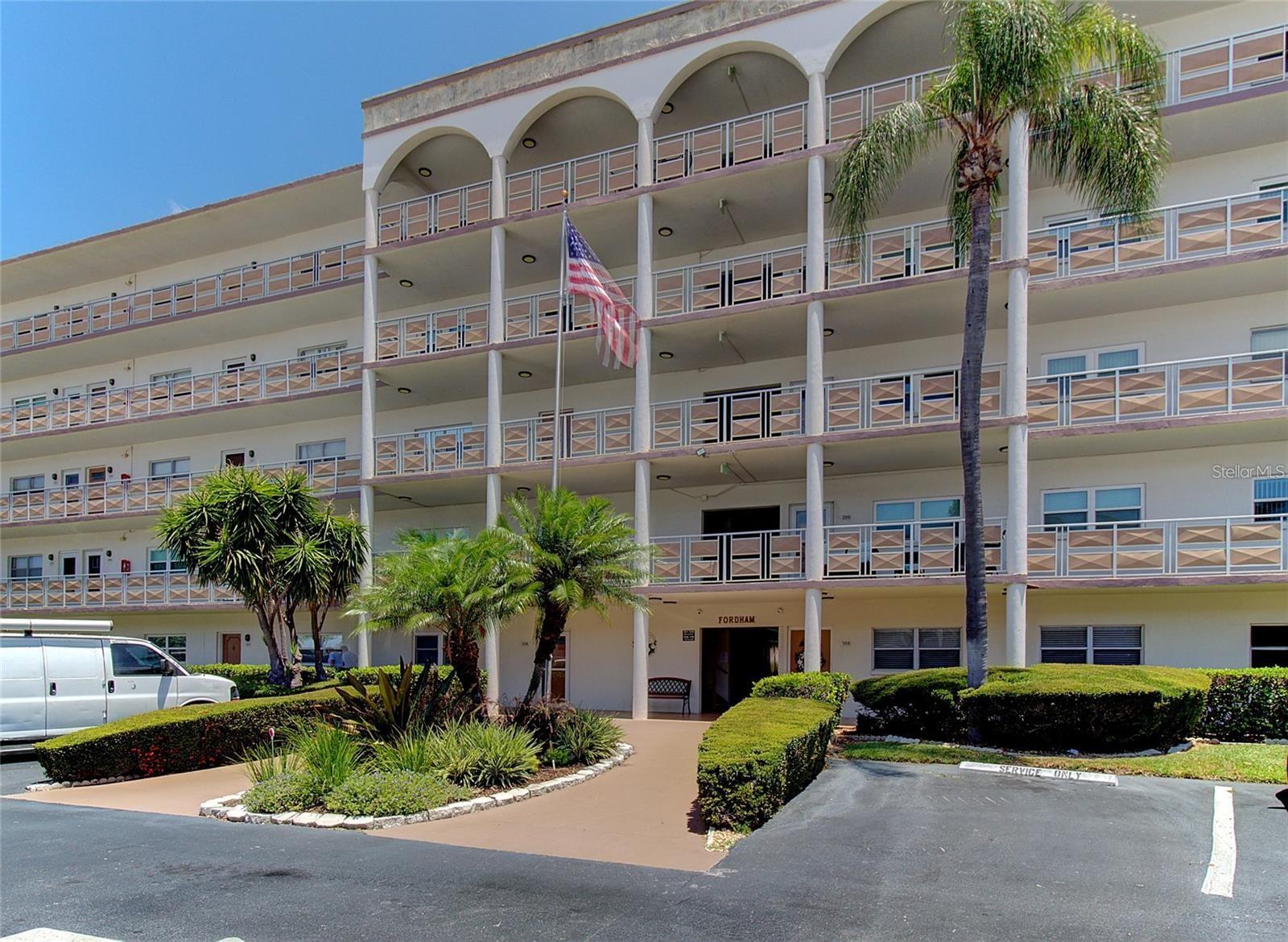 Greetings from the best-kept secret in St. Pete, located just minutes away from the sandy shores of Madeira Beach. Welcome to Terrace Park of Five Towns, a vibrant 55+ community that boasts beautiful grounds, a prime location, and a variety of recreational activities. This spacious unit offers 2 bedrooms and 1.5 bathrooms with one covered parking space. The kitchen has been updated with newer countertops and wood cabinets in the galley-style layout, complemented by an open-concept living and dining area that provides ample space for entertaining. The heating and air conditioning system was replaced on February 3, 2020, and the windows and doors were updated on February 11, 2019. The Fordham building features one of the lowest HOA fees in the community, making this condo highly desirable. At $571.92 per month, the fee covers cable, internet, and natural gas for cooking and heating. The building also maintains hot water, along with water, sewer, and trash services, and it has successfully passed a completed milestone inspection. Enjoy the carefree coastal lifestyle and escape the winter months. Five Towns is renovating its amenities over the next few years, which will only add value to these properties. The location is just a short drive to Publix, banking, restaurants, and shopping and only a 10-minute drive to the beach or a 20-minute drive to downtown St. Pete! Five Towns has 6 pools and a hot tub, 3 outdoor kitchen-style gazebos with grills and refrigerators, tons of walking area, tennis courts, and shuffleboard. Call today to schedule a showing and start living the Florida lifestyle!