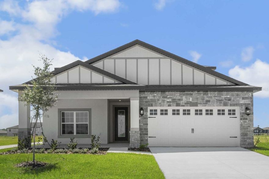 Pre-Construction. To be built. Welcome to the Jasmine at Gum Lake Preserve, a spacious two-story, five-bedroom, two-and-a-half-bath home offering the perfect blend of privacy, comfort, and convenience. This home is ideally situated backing up to the community reserve with no rear neighbors, just steps from the lake and boat ramp. From the back patio, enjoy stunning sunset views that make every evening feel special.

The Jasmine features an open-concept main floor with a chef-inspired kitchen that boasts quartz countertops, subway tile backsplash, white cabinets with matte black hardware, stainless steel appliances, and a walk-in pantry. The expansive family and dining areas flow together effortlessly, creating an inviting space for both entertaining and everyday living. A versatile downstairs flex room is perfect as a home office or additional lounge area.

Upstairs, a spacious game room provides the ideal spot for movie nights or family fun, while five well-appointed bedrooms ensure everyone has room to spread out. The upstairs bathroom includes a dual-sink vanity for convenience, while the private owner’s suite offers a walk-in closet and a spa-inspired bathroom retreat. Smart home features, energy-efficient upgrades, and professional landscaping complete the package.

As part of the lakeside Gum Lake Preserve community, you’ll enjoy access to scenic walking trails, picnic areas, a fishing pier, playground, community gazebo, and nearby shopping and dining, all with easy access to I-4 for commuting to Orlando or Tampa.

Don’t miss this rare opportunity to own a beautiful home with sunset views and no rear neighbors. Schedule your private tour today!