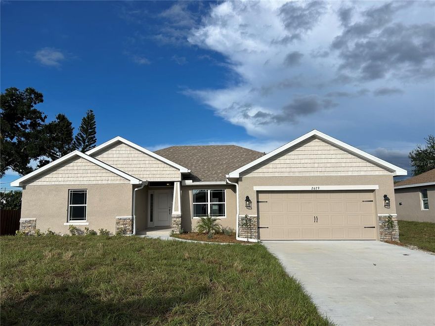 Under Construction.New construction--Three bedroom home with a flex room (office/Den/Bedroom) with three baths.  Two of the bedrooms has a Jack and Jill bath between them and could be a in-law suite!  This home also has a large center island in the kitchen area.  This 2117 square feet home has a kitchen/great room combo to give that open floor plan that modern day living.  This house has cathedral ceilings in the Living Room and Kitchen area and high ceilings throughout the rest of the home. Beautiful, all wood cabinets with soft close feature are throughout the kitchen and three bathrooms, as well as wonderful two-inch thick gorgeous granite countertops. For outdoor living to enjoy Florida's beautiful weather, this home has a 21' x 10' covered lanai in the back of the house.  Bedrooms have a split floor plan with the master bedroom on one side of the house and other bedrooms on the opposite side of the house.  Master bathroom has a 5' tile shower with no tub and a large linen closet.  This home is close to the beach, shopping, restaurants, downtown Venice, Venice marina, Tamiaimi Trail, Interstate 75, and so much more!  Builder pays most of the closing cost (except prepaids) with the use of a Preferred Lender.  Ask us about our incentives!!
