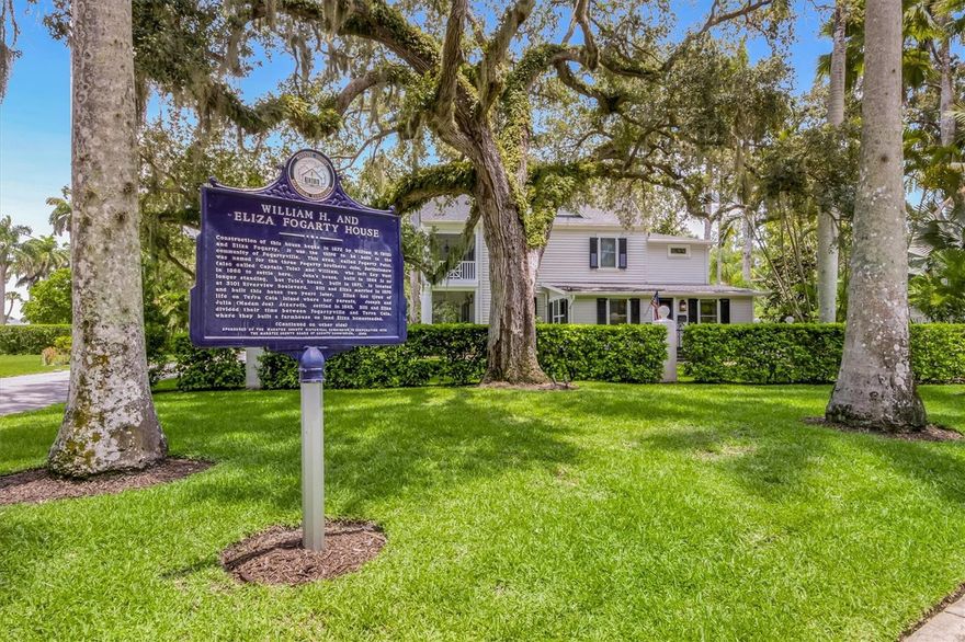 Get ready to be captivated by this historic Bradenton home built in 1870 situated in a rare 1.5 acre park-like setting.   The Fogarty House - a magnificent Manatee River deep water dock property seamlessly combines historical charm with modern day luxury.   Originally built by ship captain William Fogarty with high beamed ceilings and pine floors throughout – spanning nearly 3,000 sq. feet - the home has been preserved and restored for active family living.   The home’s 3 bedrooms, 3.5 bathrooms, custom kitchen, in ground pool and expansive lawn combine to make this a once in a lifetime opportunity. Recent updates include screening the three porches and building an outdoor living area on the dock to create even more spaces to enjoy the best Florida offers.  Over the last decade, the current owners acquired two river view lots and combined them with the original Fogarty House property.   Together, these highly coveted riverfront properties have redefined coastal luxury living in Manatee County.    Minutes to downtown Bradenton, IMG and to the beaches of Anna Maria Island.