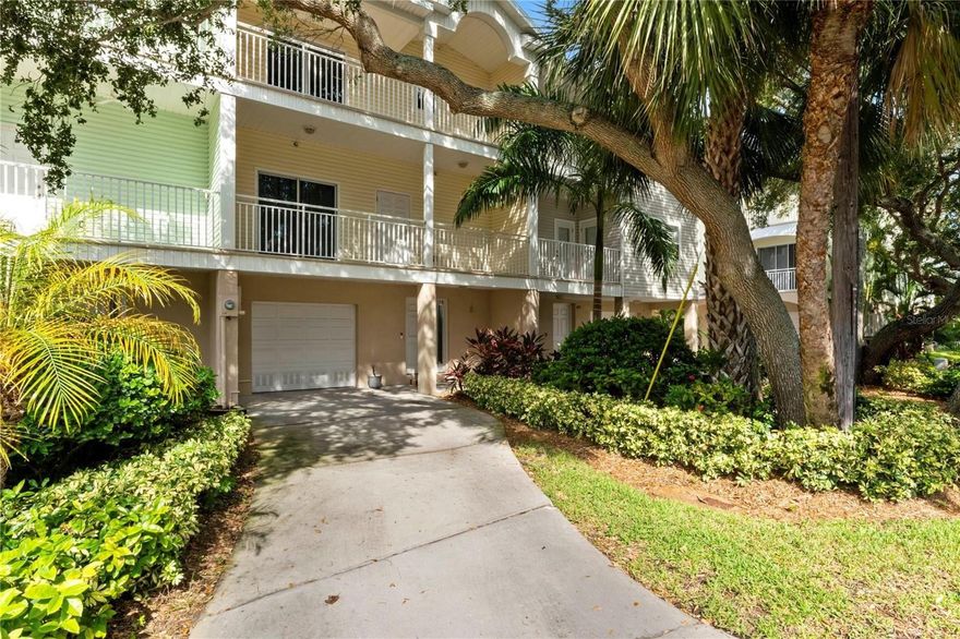Welcome to beautiful Indian Rocks Beach! This townhome community is just one block from the beach and Independence Square! There you will find tons of restaurants and shops! This home features 3 bedroom, 3 full bathrooms, and 4 balconies! Come and enjoy the Florida lifestyle in the tranquil retreat. The first floor is the garage (2-3 car tandem) and an entry way. Damage free from both hurricanes! The second floor consists of the living room, kitchen, a bedroom, and a full bathroom. On the third floor, you will find the primary suite with large walk in closet and sliding doors to another balcony and a secondary bedroom with full bath. This unit overlooks the community pool and has direct access through the garage. Come make this your slice of paradise today!