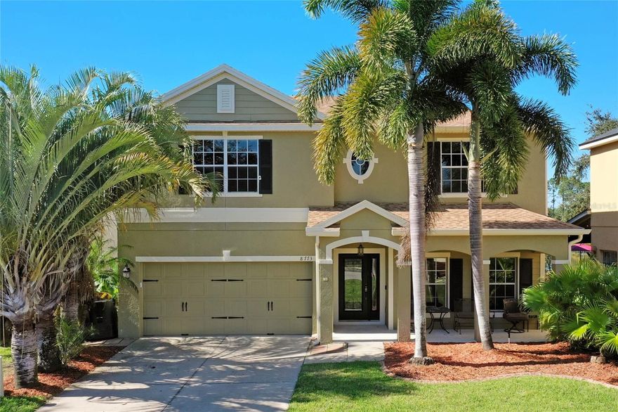 Welcome to 8773 Atwater Loop, a distinguished residence embodying luxury and comfort in every detail. Boasting six bedrooms and four full baths, this expansive home offers an unparalleled living experience in the heart of Oviedo, FL.
Welcome your guests through a gracious leaded glass front door into the spacious formal living and dining room. Warm wood laminate floors, crown molding and decorative lighting enhance the formal areas.  Through the archway step into the heart of the home, where an open kitchen awaits, adorned with 42" wood cabinets, granite countertops, a tumbled marble backsplash, and stainless-steel appliances. Culinary enthusiasts will appreciate the seamless blend of style and functionality in this chef’s haven that opens to the family room for effortless entertaining options.  The downstairs guest bedroom provides convenience and flexibility for hosting visitors or creating an ideal home office space.
Beyond the kitchen, discover a serene Florida room overlooking a picturesque pond, offering a tranquil retreat for relaxation and entertainment. The lush rear yard is a horticulturist's dream, featuring thriving mango, avocado, key lime, and lemon trees. Take in the views from your personal Bahama Spa or relax in the sauna.
Upstairs, the generously sized primary suite is another chance to relax.  You’ll love to wash the stress of the day away in the Liberation walk in tub with jets and ambient lighting. There is an additional ensuite bedroom with walk in closet plus three bedrooms, full bath, and laundry room upstairs. 
Practicality meets preparedness with the inclusion of a whole-house generator, 2021 roof, new water heater & garage door opener, fresh interior paint and new carpet ensuring peace of mind in any circumstance. Every corner of this residence exudes quality craftsmanship and thoughtful design.
Nestled in a coveted location, 8773 Atwater Loop invites you to experience the epitome of gracious living. Schedule your private tour today and seize the opportunity to make this extraordinary property your own. Your dream home awaits.