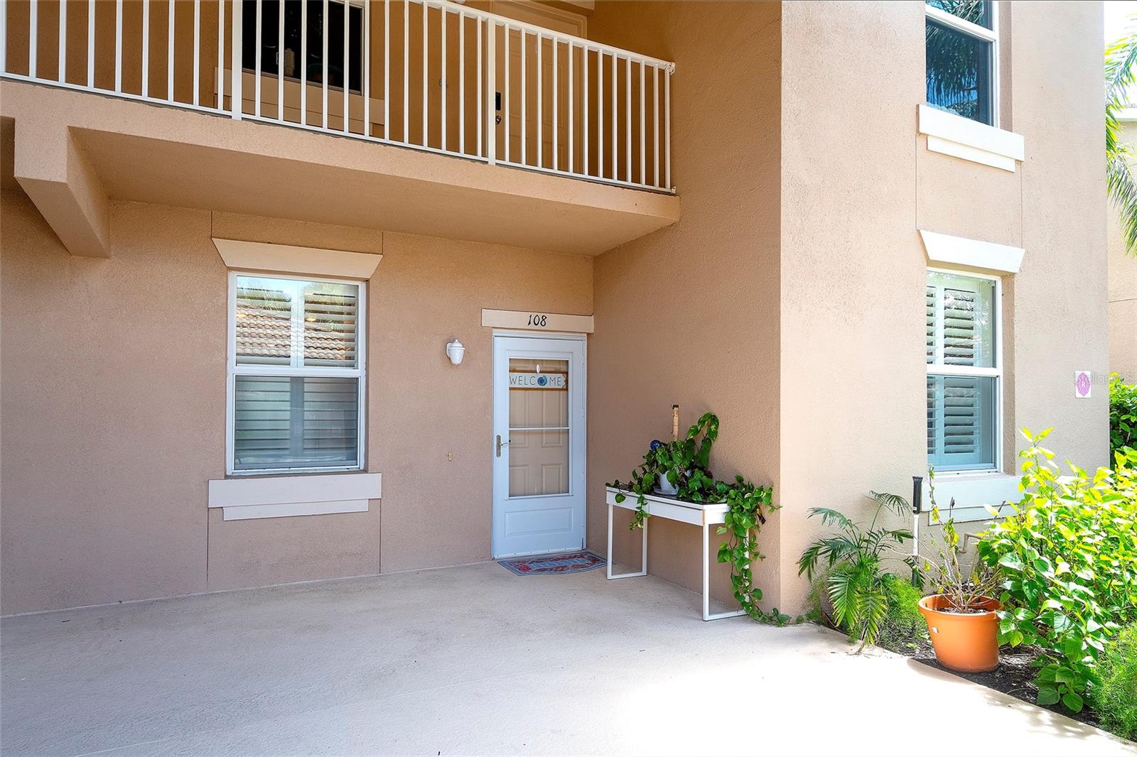 Don't overlook this fantastic opportunity! – The Coastal décor on this Spacious, FIRST FLOOR 2-bedroom, 2-bath PLUS a den condo is sure to delight! This ground floor END UNIT unit is light and bright.
Enjoy the stunning views of the beautiful 16th hole of the golf course from your private screened in lanai offering a perfect vantage point to appreciate the Stoneybrook golf course designed by Arthur Hills. This spacious unit at 1,316 Square Ft is the LARGEST SQUARE FOOT unit, it is impeccably maintained with a new A/C installed in 2024 and being offered TURNKEY FURNISHED and ready for you to move in.
It features a thoughtfully designed split floorplan and boasts gorgeous ceramic tile throughout.
The primary suite is a retreat in itself, with ceramic plank flooring, picturesque bay window with plantation shutters, a walk-in closet and separate closet that leads to the master bath. The bathroom features an oversized vanity and a tiled walk-in shower, adding a touch of luxury to your daily routine. The 2nd bedroom has the advantage of privacy with a convenient full second bathroom.
The kitchen features wood cabinetry, newer stainless steel appliances, updated kitchen sink & faucet, solid surface counters and offers a breakfast nook and breakfast bar that leads to dining area and spacious living room.
This unit has the added bonus of the DEN/OFFICE for those needing a home office. Laundry is a breeze with an in unit washer and dryer. Access your private screened lanai through the sliding glass doors in the living room, where you can enjoy the serene golf course views, making it the perfect spot to relax with an evening glass of wine or start your day with a morning coffee.
The unit comes with a designated covered carport and additional guest parking for convenience.
Stoneybrook is a gated community situated in the highly desirable, gated Heritage Harbour community with it’s recently renovated playground. Stoneybrook features beautifully landscaped grounds, ponds, and an 18-hole golf course with NO MANDATORY golf fees. Just across the street from the condo, there's a smaller satellite pool for your convenience. Recreational features include the main Jr Olympic sized community pool and spa, a 24hr fitness center, a recreation center, tennis and pickleball courts, bike paths, jogging trails, a playground, a splash park, sand volleyball, basketball courts, a dog park, shuffleboard, bocce ball, and so much more. Stoneybrook's prime location is minutes away from the Brand New Target, Coming soon Seasons 52 restaurant, Costco, medical facilities, easy access to I-75 and the award-winning beaches of Anna Maria Island and Siesta Key. Don't delay – schedule your appointment now, as this opportunity is not to be missed!