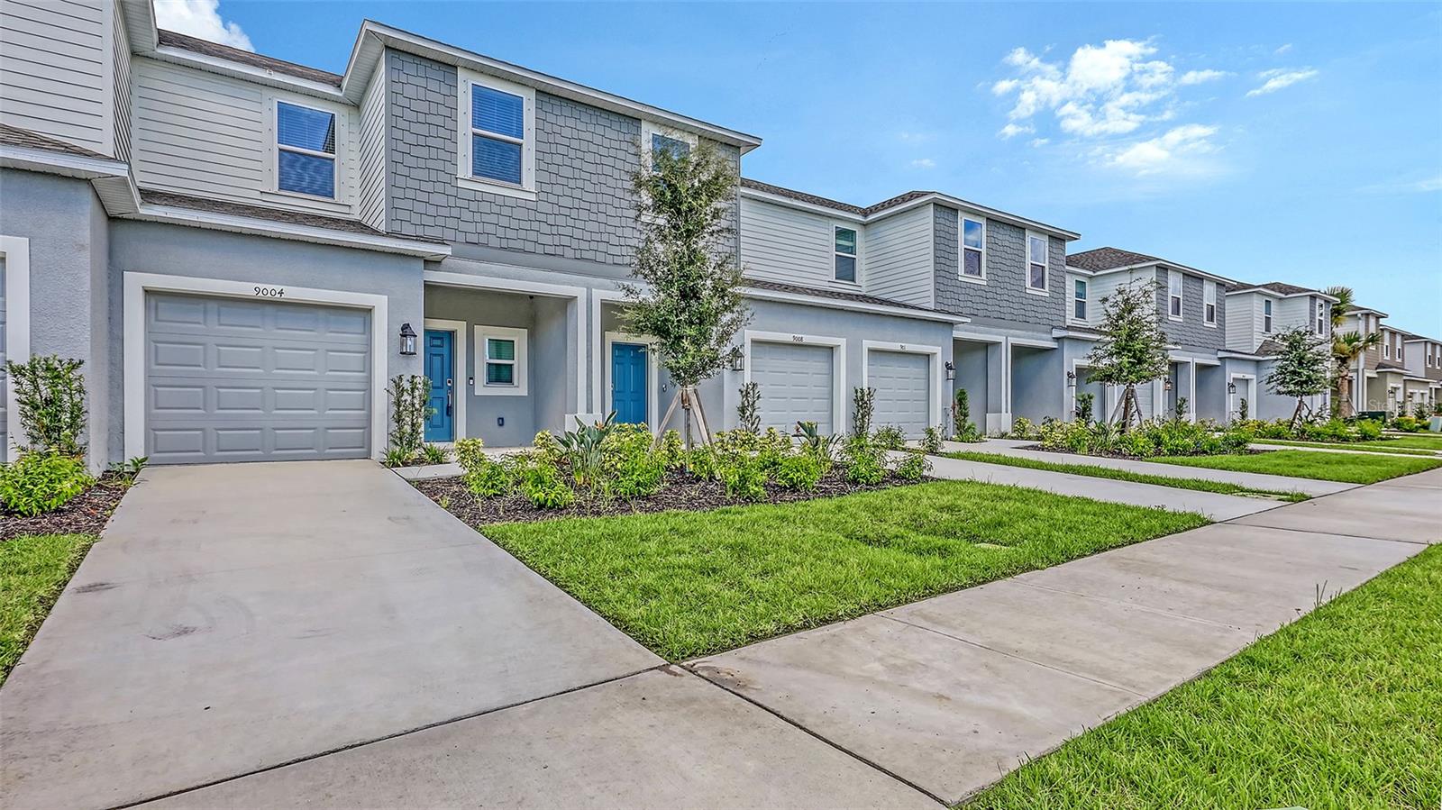 Stunning Brand New Light and Bright Three Bedroom, Two-and-a-half Bath Townhouse by Taylor Morrison is now ready to be lived in! The Townhome opens up to a Spacious Open Living Area with Kitchen, Dining and Living Areas, and a Newly Screened-In, Beautifully Landscaped, Peaceful, and Private Screened and Covered Lanai. Owner has just gotten the Garage Floor Epoxyed! There are Three Bedrooms Upstairs, the Primary Ensuite, and two with a Full Shared Bath. There are Two Community Pools with Cabanas just a Short Stroll away. This Townhome is located in the New Master Planned Community of Skye Ranch in Sarasota, and it is close to this Highly Desirable and Up and Coming Area - Siesta Key Beach, Biking on Legacy Trail, St. Armands Circle, Downtown Shopping, Museums, Music and Theater! Tenant(s) will have Use of the Amenities at Tanner Park, which is located in the Community and has Tennis Courts, a Basketball Court, a Dog Park, a Picnic Area, and More. Newly Built Pre-K-8 Skye Ranch School in this Community Now Open. This Townhouse comes Vacant, ready for the right tenants to "make it their own." To get some ideas of what may be possible, take a look at the YouTube presentations showing a furnished Jasmine Townhome and Tanner Park. This one is a Gem!