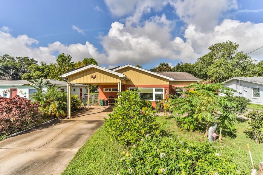 BRING THE BOAT, THE RV, AND PUT ON YOUR SWIM TRUNKS.....Come LIVE the Florida Lifestyle that you have been dreaming of in this immaculate, 1450 sq ft under air, 2 bedroom 1.5 bath home in a quiet neighborhood in the HART of Edgewater. Close proximity to shopping and dining complements this quaint community with room to walk the dogs, exercise or mingle with your neighbors. Just 20 minutes to the beach, 2 blocks from the Intracoastal Waterway and minutes from the Edgewater Boat Launch. The open floor plan w/kitchen island makes this home perfect for entertaining. Enjoy natural light through energy efficient impact windows giving you peace of mind. Ceramic Tile and Engineered Wood Flooring will keep you cool on those Hot Summer Days. This home boasts a split bedroom plan. The large Master Suite features a Walk-In Shower and Walk-In Closet. Enjoy the kitchen dining combo, enormous living room/office flex space that could easily be a 3rd BR & still provide ample room for entertaining or working from home. Nature is right outside your door in the tranquility of your fully screened 8,000 gallon salt water pool & spectacular master gardener's backyard, including Butterfly and Bee Sanctuary with many native plants and flowers. This HUGE 60' x 165’ lot has room for RVs, Boats and toys on your extra long 2nd driveway and 10' x 16' storage shed. GO GREEN because this home not only has SOLAR Panels that Reduce Energy Bills by 60%. And if the power goes out, you have Peace of Mind with your 2.9kW Generator. LOOK NO MORE, BECAUSE YOU HAVE FOUND YOUR DREAM HOME AT 404 HART AVENUE! ;Water: City