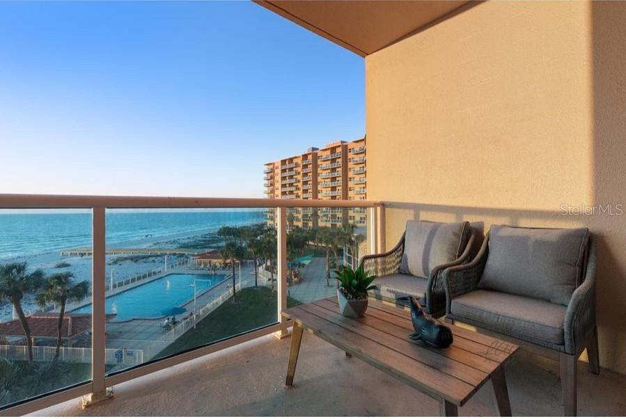 Don’t miss this UPGRADED 4th floor BEACHFRONT STUDIO in the sought after GATED REGATTA BEACH CLUB.
FABULOUS LOCATION! BEACHFRONT BUILDING on NORTH CLEARWATER BEACH.
This condo features beautiful travertine floors throughout and has plenty of natural light, opening through its sliding glass doors to an open-air balcony where you will enjoy incredible views of the sparkling Gulf waters and the most beautiful sunsets!
This TURNKEY studio is very spacious, comes FULLY FURNISHED and offers plenty of storage, with a nice size bathroom.
The highly desirable North Beach location of this community provides the ultimate vacation experience, as a weekend getaway or second home. or as your permanent vacation residence.
You will enjoy the pristine sugar sand of this quiet North Beach location far from the busy tourist beach. Or you can choose to relax around the beautiful pool area. You can also take a lovely walk north towards Caladesi State Park, or south towards Pier 60 and all the wonderful Clearwater Beach restaurants and attractions. Clearwater Beach has been voted many times #1 beach in the country.
The community offers an Olympic size heated pool directly on the Gulf side, pool deck with barbecue areas, complete fitness center, social room, game room with table tennis and pool table, a spacious Community room with kitchen, a 13 seat Movie theater, Bicycle & Kayak Storage room, Workshop, EV Charging stations and Car wash facilities. The community grounds are always kept immaculate with daily maintenance, 24hr security and plenty of parking.
The beach trolley stops in front of the property and is a great way to enjoy all Clearwater Beach has to offer: restaurants, nightlife, shopping, charter boat fishing, dinner cruises, sightseeing tours, dolphin spotting tours, pirate ship, daily sunsets at pier 60 with artisans, crafters, as well as musical entertainment.
Live the Resort lifestyle of this unique beachfront retreat nestled along the pristine shores of Clearwater beach.
You will always feel like you are on vacation in this remote paradise!!
And when you aren’t soaking up the sun at your new beach condo, you can earn extra income with your investment by renting it out for others to enjoy! (90-day min lease period, always in high demand for seasonal rent)