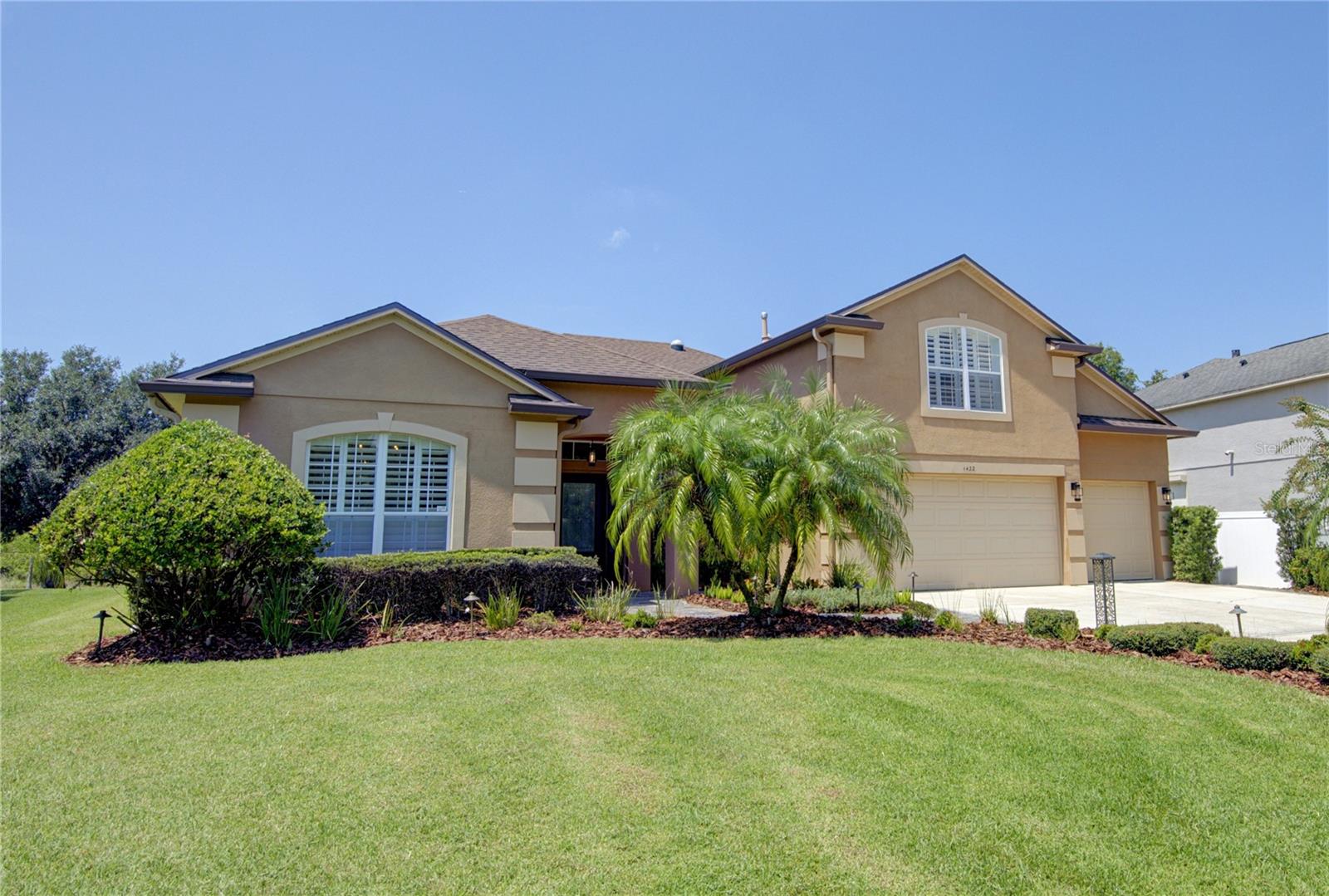Discover the perfect blend of elegance and comfort in this beautifully upgraded pool home on an oversized lot within the guard-gated Preserve at Northwood in Eastwood. Designed for both everyday living and effortless entertaining, the heart of the home opens to an inviting outdoor retreat with a wood plank ceiling, stone-faced gas fireplace, outdoor kitchen, and a sparkling pool and spa framed by tranquil conservation views—all seamlessly connected to the family room through a stacking slider. The custom gourmet kitchen impresses with 42” cabinets, double oven, gas cooktop, and a generous center island with second sink, while the owner’s suite offers peaceful views of the pool and pond along with a spa-style bath featuring dual vanities, soaking tub, and tiled shower. A private study, three spacious guest bedrooms, and an upstairs bonus room provide exceptional flexibility, whether for additional bedrooms, a media room, or home office. With a 2019 roof, fully paid Tesla solar panels (electric bills averaging ~$30), redesigned landscaping, smart-home upgrades, and a 2024 outdoor kitchen refresh, this home combines timeless charm with modern efficiency. Eastwood residents enjoy A-rated schools, parks, tennis and basketball courts, playgrounds, and community pool—plus high-speed internet and cable included—all minutes from Waterford Lakes, UCF, and major roadways.