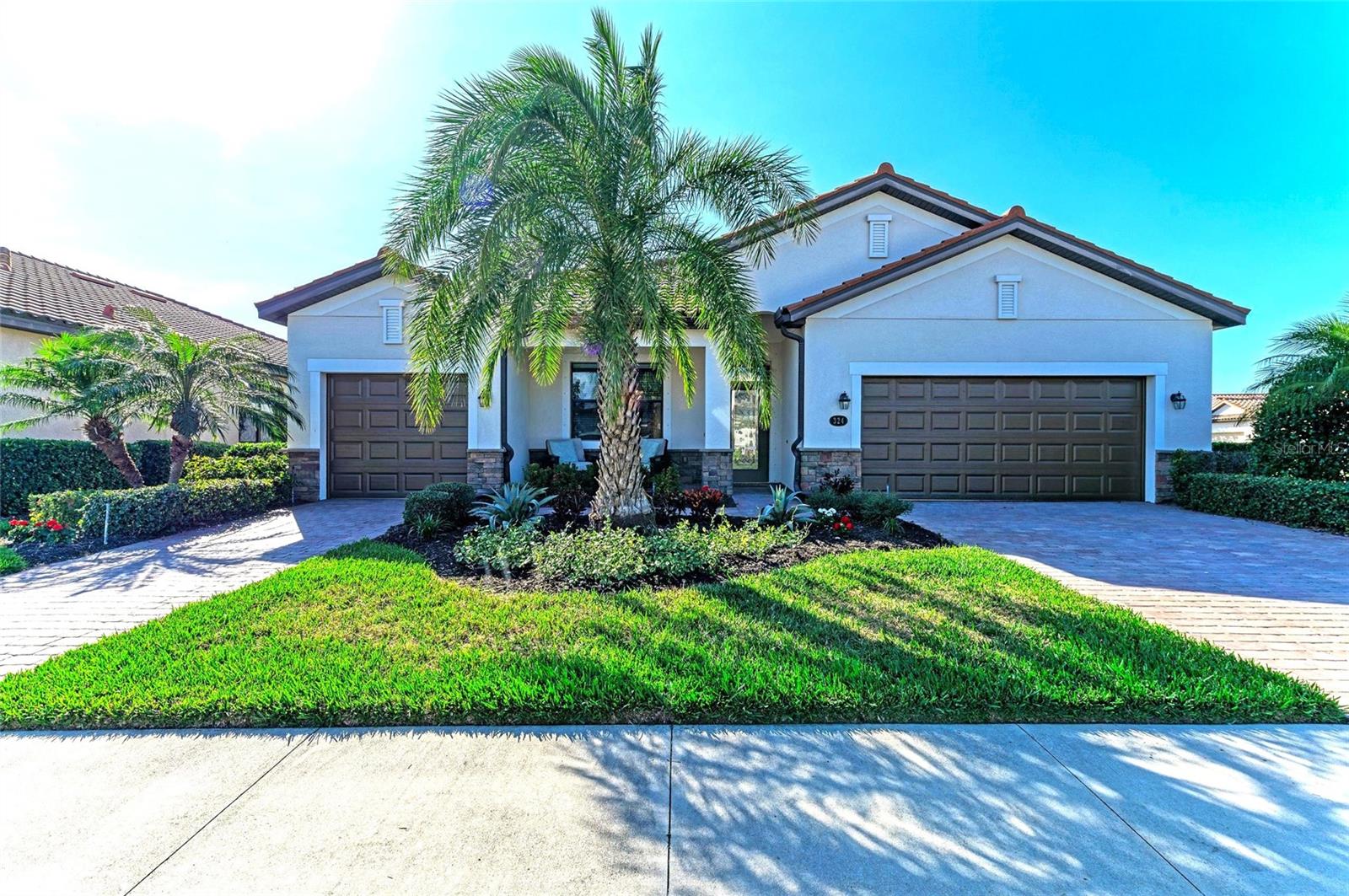 Sellers say, BRING OFFERS! if you’re looking for VALUE in an AMENITY-RICH community, you have found it. This LOVELY & SPACIOUS home has the updates that count, and the LOWEST DOLLAR per square foot of any home in River Strand Golf and Country Club! Updates include AC replaced in 2022, a newer refrigerator and dishwasher, custom vanity added in the primary bathroom, all new custom landscaping surround this house for beautiful Florida views as well as a custom patio for you to sit out and soak up the sunshine while appreciating the corner view of the water. The exterior has been power-washed and the garage doors have been recently painted giving this home an A+ in curb appeal. Another benefit, if you’re not a huge golfer, this home is located in the Sanctuary section of River Strand which means you won’t be paying the extra fees for the golf, but you do have the ability to pay to play golf based on availability. You still get all the amenities which River Strand is known for as well as the fantastically convenient location. River Strand Golf & Country Club is a warm and friendly community with a 27-hole Arthur Hills designed golf course which has been recently renovated by Andrew Green, 9 Har-Tru Tennis Courts, 8 Pickleball courts, 2 Resort-Style Pools, 6 Satellite Pools, Clubhouse with restaurant, social events, Community Center & 2 fitness centers in this luxury gated community with 24 hr. security, lawn maintenance, cable & internet included in your HOA fees. Convenient location to I-75, University Town Center, airports & beaches PLUS Costco & coming soon will be Target, Hobby Lobby, Whole Foods and Chic-Fil-A! River Strand Golf & Country Club More than a Community, It’s a Lifestyle.