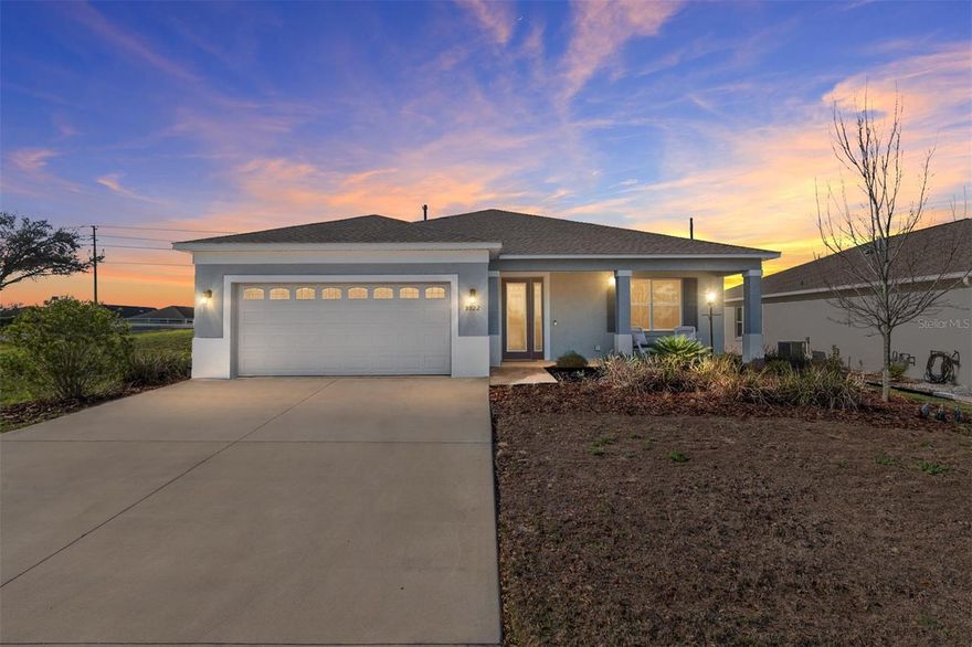 PREMIUM LOT | North facing |FENCED in backyard | CHEF’S KITCHEN | WISTERIA model | Open Concept | Split Floor Plan 
This beautiful, well maintained
3 bedroom, 2 bath, 2 car garage, 2022 home has it all… 
Some exterior features include North/South front and rear exposure, fenced in backyard with no rear neighbors, a screened-in lanai, and extended driveway. You’ll also enjoy close proximity to OTOWs amenities including the newest, upcoming addition to OTOW, The Summit, only 1/2 mile away. The interior of this beautiful home shows light and bright and just like a model home with many stylish upgrades throughout including 9’4” ceilings, 8’ interior doors including upgraded sliding 8’ closet doors and front entrance door with glass insert. The interior design includes many craftsman/millwork features that additionally complement this well appointed home. Additional interior upgrades include feature walls with mirrors, upgraded baseboards, wood-look LVP throughout, framed bathroom mirrors, upgraded guest bathroom with floor to ceiling tile, and the stunning upgraded chef’s kitchen option! Other upgrades include high-end contemporary ceiling fans throughout, high-end custom blinds throughout, upgraded larger capacity hot water heater, and custom placement of electrical outlets in the laundry room for use as office space or charging docks. This home is a must see in person- schedule your private showing today! On Top of the World is Ocala's premier, gated, active 55+ community, loaded with amenities and includes golf cart access to three shopping centers. Call for more information.