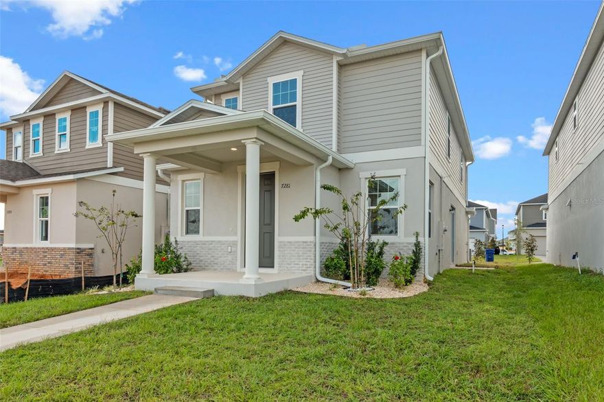 Brand-new single-family home available for immediate rent in the rapidly growing Groveland area. This spacious property features 3 bedrooms, 2.5 bathrooms, and a 2-car garage. Enjoy an open-concept floor plan with stainless steel appliances, granite countertops, white cabinetry, modern light fixtures, and an in-unit washer and dryer. The community will offer amenities including a pool, cabana, walking trails, and playgrounds. Conveniently located near the Turnpike, Highway 27, and Downtown Clermont. Pest control is included in the rent.