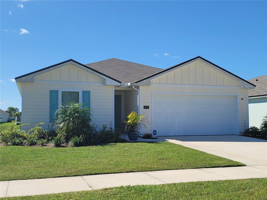 Welcome to 127 Hulett Woods Rd, Palm Coast Florida.  An Exceptional residence in the highly desirable community of Sawmill Branch.  These 4 bedrooms and 2 bath Home, just 10 months new, features modern, smart design and an open concept layout to enjoy by family and friends. Big and beautiful kitchen, with a lot of counter space, include energy savings appliances and a huge Walk-in pantry.  Going out of the Dining room through sliding doors you get to the enormous back yard that overlook the serene feeling of the water view. The 2-car garage is completely painted and finish.  And this is not all, you need to see the Resort Style Amenity Center, that includes a beach entry pool that makes you feel you are in a tropical Oasis, with a lot of seating areas, palm trees and a kids splash pad and playground. Also, in the Amenity center you will find a state-of-the-art complete gym and a luxury clubhouse.  And the furry friends are not left out; the community includes a dog park.  Sawmill Branch its very close to mayor Highways like I-95, beaches, shopping, supermarkets, entertainment, and top-rated Flagler County schools. Call for your appointment today, you will feel you find your Home
