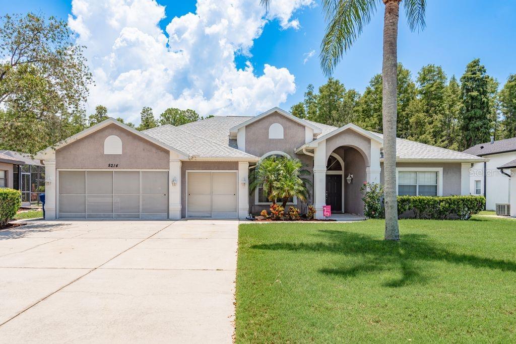 Your Florida Dream Home Awaits in Trinity Oaks!
Welcome to your slice of paradise in the highly sought-after Trinity Oaks community in West Pasco! This beautifully maintained neighborhood offers low HOA fees, no CDD, and a serene setting with 36 scenic ponds, a playground, peaceful reading nooks, located on a cul-de-sac street, with sidewalks, perfect for leisurely strolls.
---
This immaculate 4-bedroom, 3-bath pool home with a 3-car garage is packed with upgrades and
offers space, privacy, and style—with a driveway that easily parks up to 9 vehicles. NEW ROOF! 2025
---
Step inside to be greeted by soaring vaulted ceilings and immediate views of your private pool and spa. With 2,581 sq. ft. of living space, the layout includes formal living and dining rooms that flow effortlessly into a spacious family room, breakfast nook and a chef’s dream kitchen.
---
The kitchen is fully updated with granite countertops, travertine tile backsplash, upgraded lighting, and stainless steel appliances—perfect for entertaining or everyday cooking. A convenient breakfast bar opens to the family room for easy gatherings.
---
The split floor plan ensures privacy for all.
Outdoors, enjoy the screened-in lanai surrounded sprawling fully-fenced backyard and peaceful conservation views—your personal Florida retreat.
---
Be sure to check out the attached list of features and the video tour.
This one checks all the boxes—don’t miss your opportunity to call it home!? --- Contact us today to schedule your private showing.