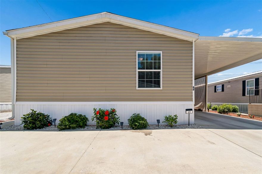 Welcome home to this stunning 2022 Fleetwood double wide located in the all-age community of Indian Rocks Estates. This beautifully maintained 3 bedroom, 2 bathroom home offers a spacious open concept floorplan designed for comfortable everyday living and effortless entertaining. When you purchase this home, you OWN the Home and a SHARE ! Shareholders DO NOT pay Lot rent or monthly co-op fees.  This Pet friendly community is centrally located to so much Pinellas has to showcase!

Step inside to discover luxury vinyl flooring throughout, a desirable split bedroom layout, and bright inviting living spaces enhanced with custom window treatments and abundant natural light. The well-appointed kitchen flows seamlessly into the dining and living areas, creating the perfect gathering space for family and friends.

Additional highlights include an inside laundry area off the Kitchen, expanded carport, Tuff Shed for additional storage, and plenty of space for all your Florida lifestyle needs. Enjoy true peace of mind with hassle-free living with having a 2022 roof, HVAC system, and appliances already in place. Non- Flood zone and a 12 X 40 expanded carport too!

Step outside to your own backyard oasis complete with custom pavers, an easy-maintenance yard, and a relaxing patio area — the perfect setting to enjoy the Florida lifestyle year-round.

Ideally located just 3 miles from the beautiful Gulf beaches and close to parks, the Pinellas Trail, recreation centers, schools, shopping, restaurants, and so much more. Indian Rocks Estates also offers exciting community amenities including a playground, on-site office, a clubhouse and A NEW POOL coming soon!

Even better, enjoy affordable Florida living with NO LOT REN!!!! This resident-owned share community includes utilities, cable, and internet at no additional cost, making this home an exceptional value.

This move-in ready home combines modern comfort, low-maintenance living, and an unbeatable location all in one exceptional package.