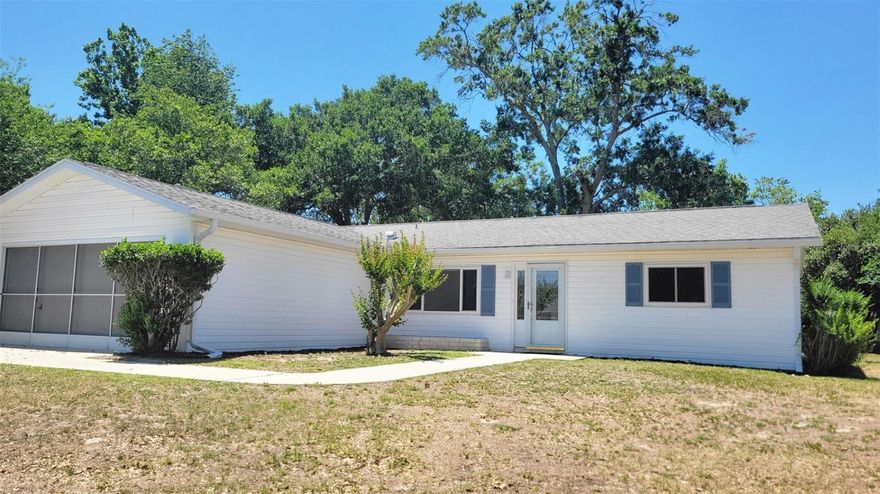 Welcome home to this beautifully updated and move-in ready 2 bedroom, 2 bathroom home with a spacious 2-car garage, located in a desirable 55+ community on the southwest side of Ocala! This thoughtfully designed split floor plan offers privacy with bedrooms situated on opposite sides of the home, while the open-concept living area creates a bright and inviting feel throughout.

One of the standout features is the large Florida room under air, adding valuable extra living space perfect for relaxing, entertaining, a hobby room, or enjoying the Florida lifestyle year-round.

This home has been extensively updated and meticulously maintained with replacement windows, brand new vinyl plank flooring throughout, fresh interior paint, and a freshly painted garage including the garage floor. The newer hot water heater, new electrical panel, and updated attic plumbing provide added peace of mind for years to come.

Conveniently located close to shopping, dining, medical facilities, and everyday conveniences, this home truly offers comfort, convenience, and low-maintenance living.

Best of all, the home can come fully furnished, making it an easy turnkey option for seasonal or full-time living.

There is absolutely nothing left to do, just move right in and start enjoying everything this beautiful home and community have to offer!