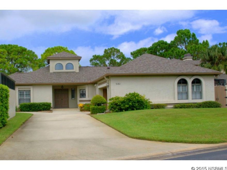 This beautiful, well maintained Patio Home is located in the well sought after Wedgewood Subdivision of the Spruce Creek Fly-in: a prestigious Country Club Community. Fabulous Ranch Style 2 bedroom, 2 bath home with Den or 3rd bedroom is being sold ''Turn Key''. The large screened Lanai offers incredible views of the Golf Course & is great for entertaining friends & family. The Community ''Swim Club'' is just a short distance from the front door. Comfortable & Functional Floor Plan w/desirable features such as: Tiled double door Entry w/Dramatic Volume Ceiling, Granite Kitchen w/convenient Granite breakfast table, built-in Buffet, walk-in Food Pantry, Stainless Appliances, a remote gas Fireplace in Great Room, Plantation Shutters throughout & Ceiling fans.  HOA fee $725.00 quarterly includes exterior painting, lawn & community pool maintenance. The POA fee for 2015 is $1400 & covers 24 hr. security, maintenance of all common areas which includes the 4000' paved & lighted runway, taxiways, children's playground,overlook park & private roads. A Must See! ;Water: City