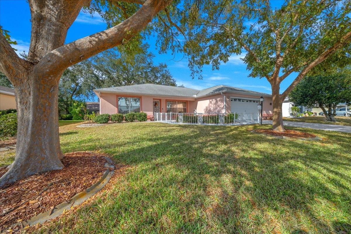Perfect SW Ocala Location! This 3-bedroom, 2-bath, oversized 2-car garage home nestled in Marion Landing offers all the amenities you are looking for in an active adult lifestyle, with low monthly HOA. Home features open floor plan, spacious living room, cathedral ceilings, split floor plan, flex room off the living room adds additional living space and adds 210 to living square feet bring the total to 1863 air conditioned living area. It's a short walk to the community clubhouse where you'll enjoy the pool, tennis, pickleball, fitness center, bowling and billiards. Also included in the HOA is trash pick-up, water and sewer. Conveniently located close to shopping, great local restaurants, and medical. This home offers years of comfortable living with a newer roof 2020, newer heat/ A/C 2020. Call to schedule a time to see this home today.