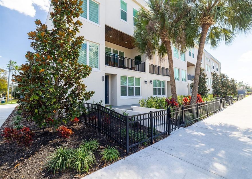 Welcome home to your recently constructed townhome located in Southeast Seminole Heights. Enjoy your favorite sandwich at Olde Heights Bistro or enjoy the weather next door at the Nebraska Mini Mart. As you enter from the garage you come up to your bedroom with its own en-suite bathroom. As you come up the stairs you'll noticed the stairwell flooded with natural light. The second floor is the main entertainment space with light laminate flooring and a large living room open to the chef's kitchen. Just off the living room is a balcony overlooking Nebraska Ave. The chef's kitchen is well appointed with 36" gas stove, stainless steel appliances, pot filler and calacatta quartz counters. Away from the hustle and bustle, the top floor boasts two master suites, and a mud room. Additional features include hurricane rated windows and doors, luxury vinyl plank flooring throughout and all appliances included. The Magnolia Terrace Townhomes are just a short walk to Nebraska Mini Mart, Ella's Cafe, Olde Heights Bistro and Southern Brewing! Not only that, but you will be just 7 minutes from downtown Tampa, 15 minutes from the airport, and 40 minutes from the best beaches in the country!